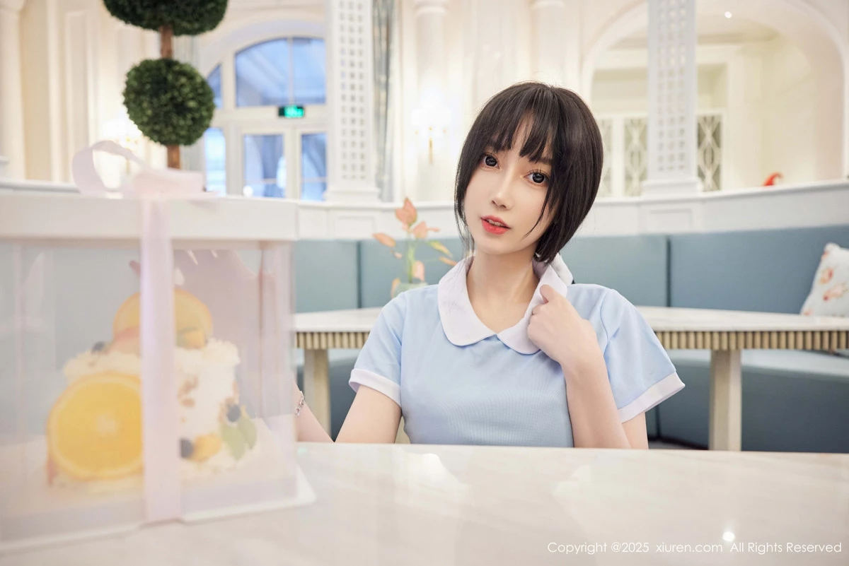 秀人集.com_[XiuRen秀人网]No.9864_模特玥儿玥er性感蓝色连衣短裙配超薄肉丝秀曼妙身材诱惑写真82P