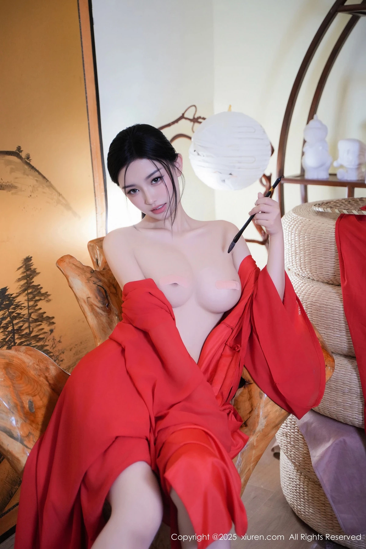 秀人集.com_[XiuRen秀人网]No.9890_模特妙可可Cheese性感红衣剑客装配肉丝袜秀丰腴身姿诱惑写真60P