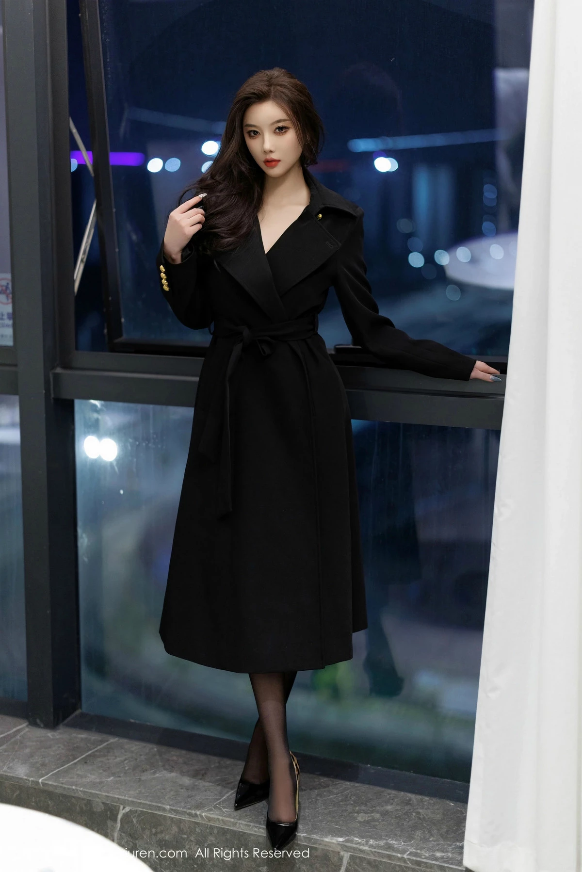 秀人集.com_[XiuRen秀人网]No.9984_女神杨晨晨Yome性感黑色情趣内衣配黑丝袜秀丰腴身材诱惑写真90P