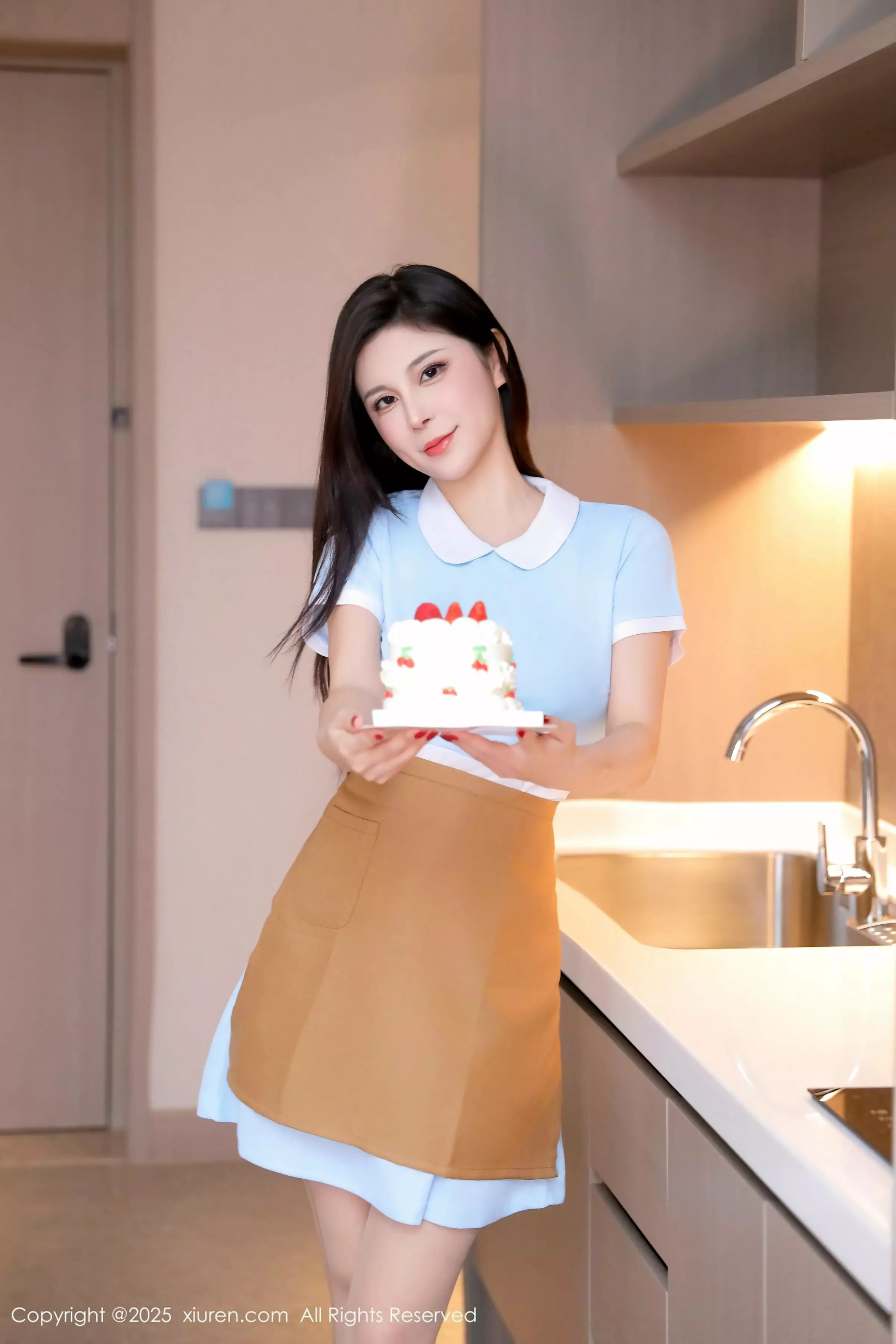 秀人集.com_[XiuRen秀人网]No.10029_模特小蛮妖Yummy蓝色连衣短裙配超薄肉丝秀曼妙身材诱惑写真69P