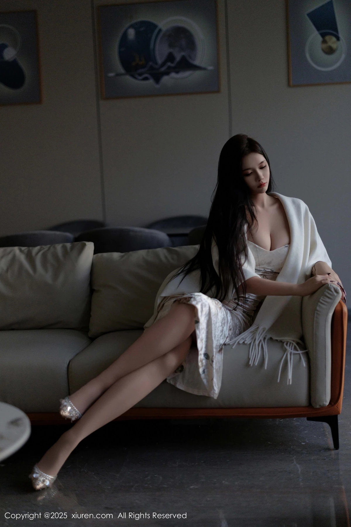 秀人集.com_[XiuRen秀人网]No.9899_模特娜比脱连衣短裙露性感蓝色内衣配超薄肉丝秀凹凸身材诱惑写真81P