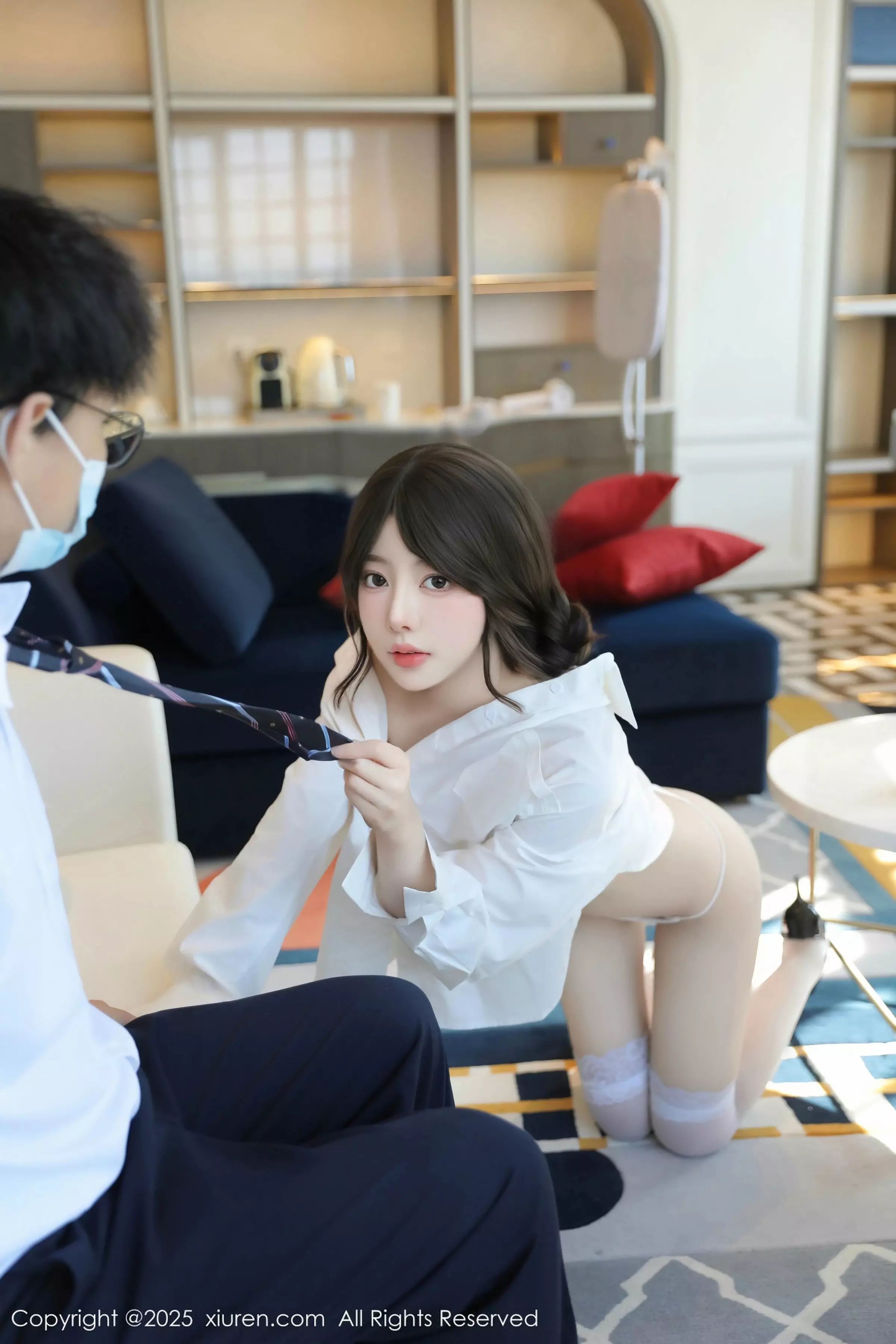 秀人集.com_[XiuRen秀人网]No.10036_模特桃妖夭性感白T露白色内衣配白色丝袜秀曼妙身姿诱惑写真86P