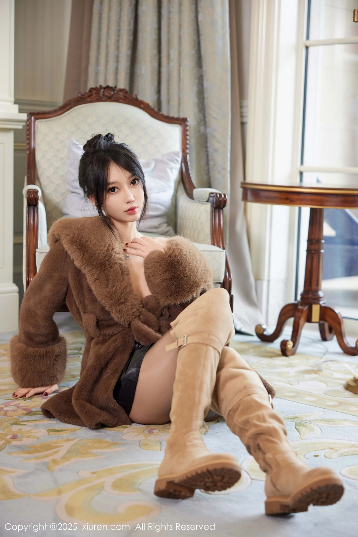 秀人集.com_[XiuRen秀人网]No.9919_模特玥儿玥er性感咖啡色毛衣配超薄无内黑丝秀惹火身材诱惑写真91P