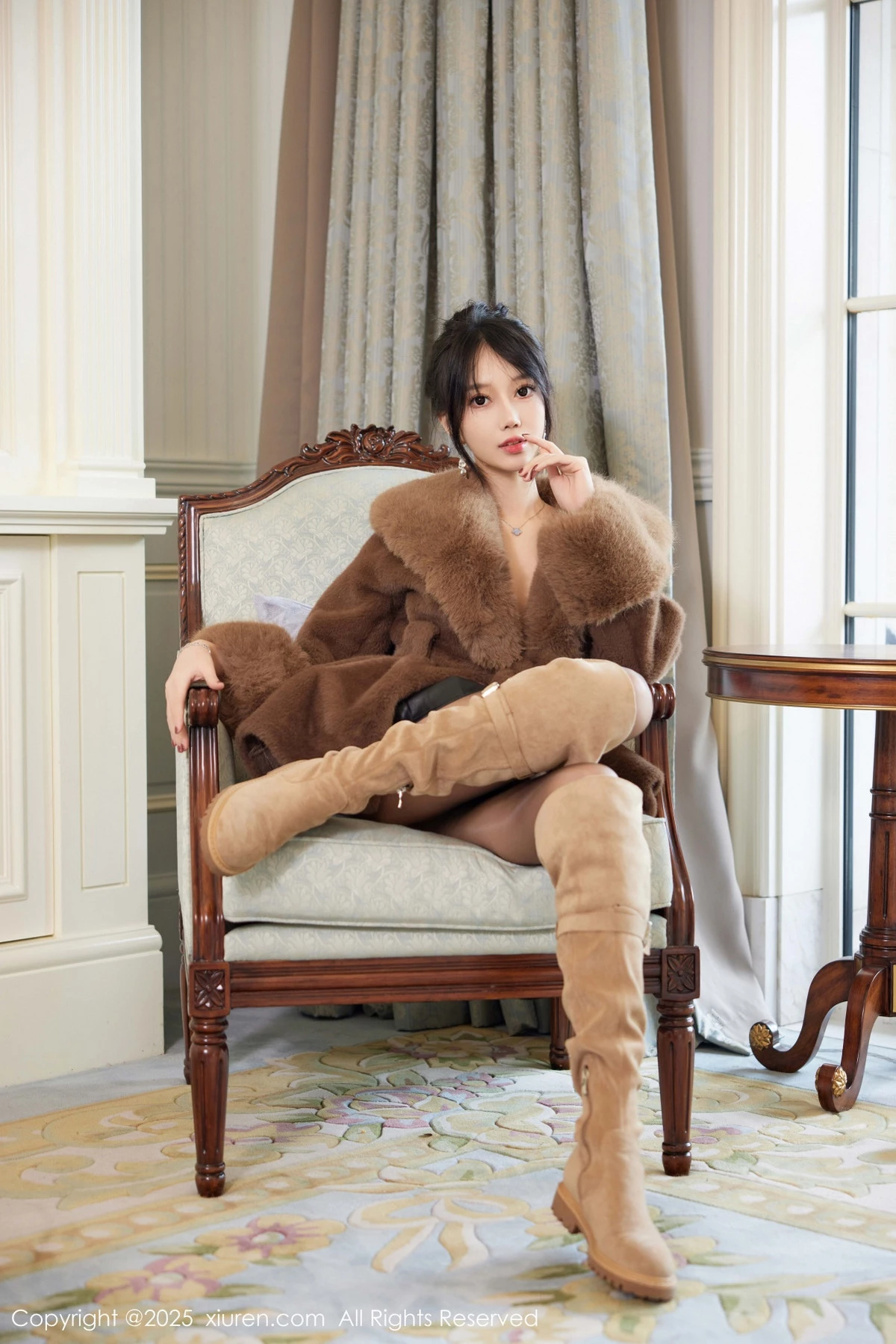 秀人集.com_[XiuRen秀人网]No.9919_模特玥儿玥er性感咖啡色毛衣配超薄无内黑丝秀惹火身材诱惑写真91P