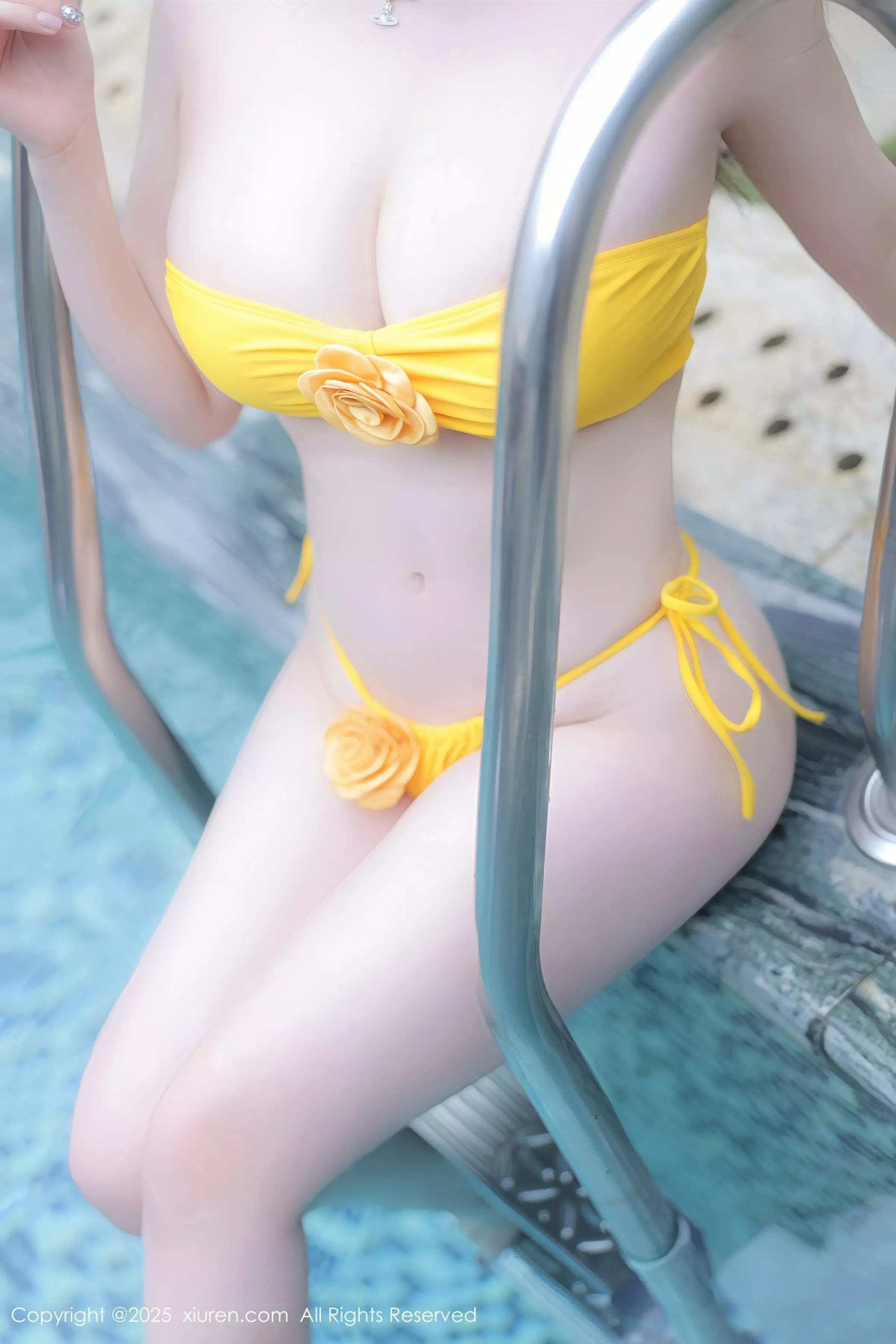 秀人集.com_[XiuRen秀人网]No.10040_模特林昔予yorki户外泳池性感黄色泳装秀丰满身材迷人诱惑写真81P