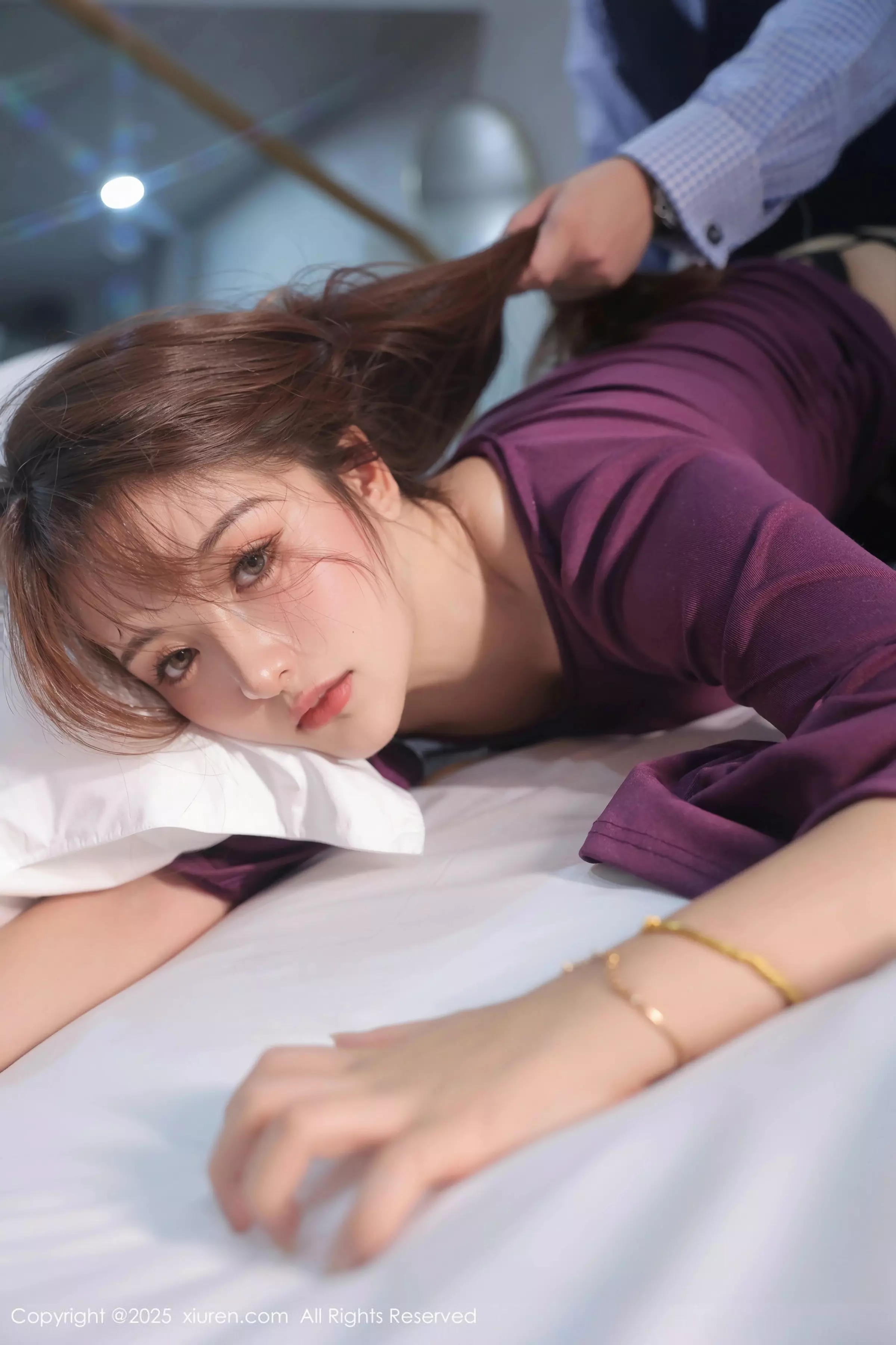 秀人集.com_[XiuRen秀人网]No.10044_模特张庭蓉私房性感蓝色蕾丝内衣配黑丝吊袜秀丰腴身姿诱惑写真90P