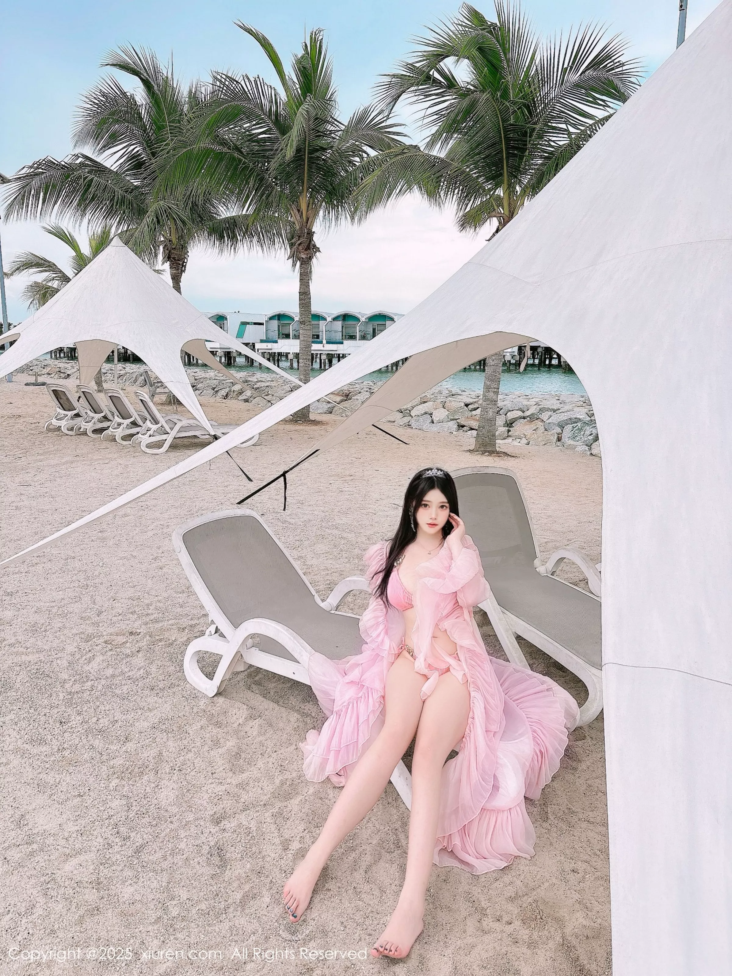 秀人集.com_[XiuRen秀人网]No.10160_模特蛋蛋宝性感粉色薄纱服饰露粉色比基尼秀丰腴身材诱惑写真66P