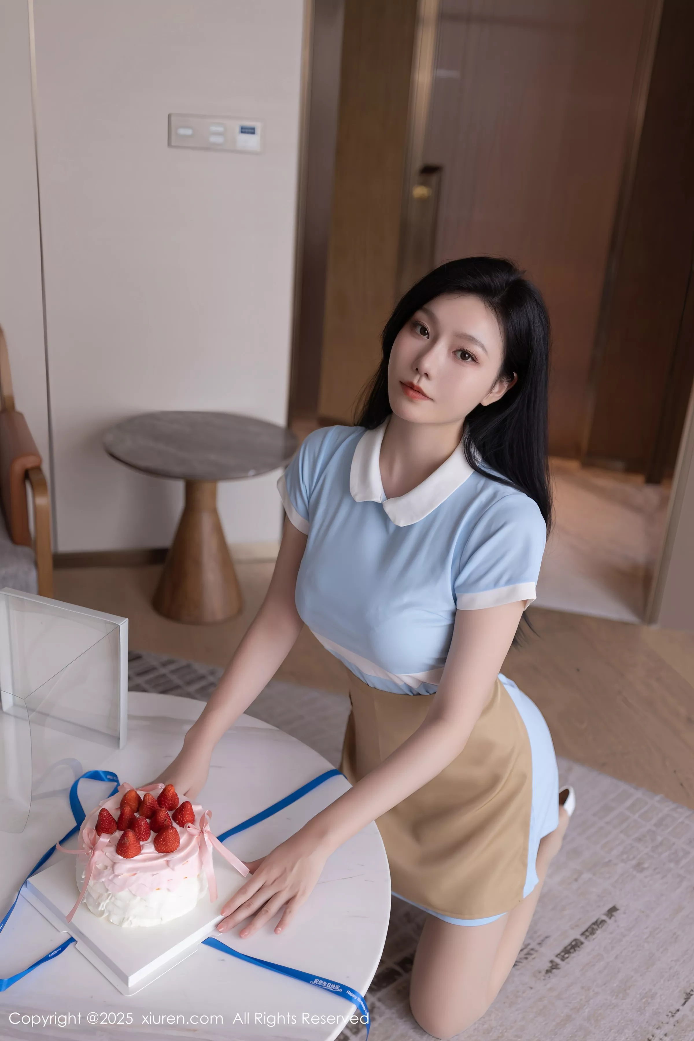 秀人集.com_[XiuRen秀人网]No.10214_模特安然anran性感蓝色连衣短裙配超薄肉丝秀曼妙身姿诱惑写真80P