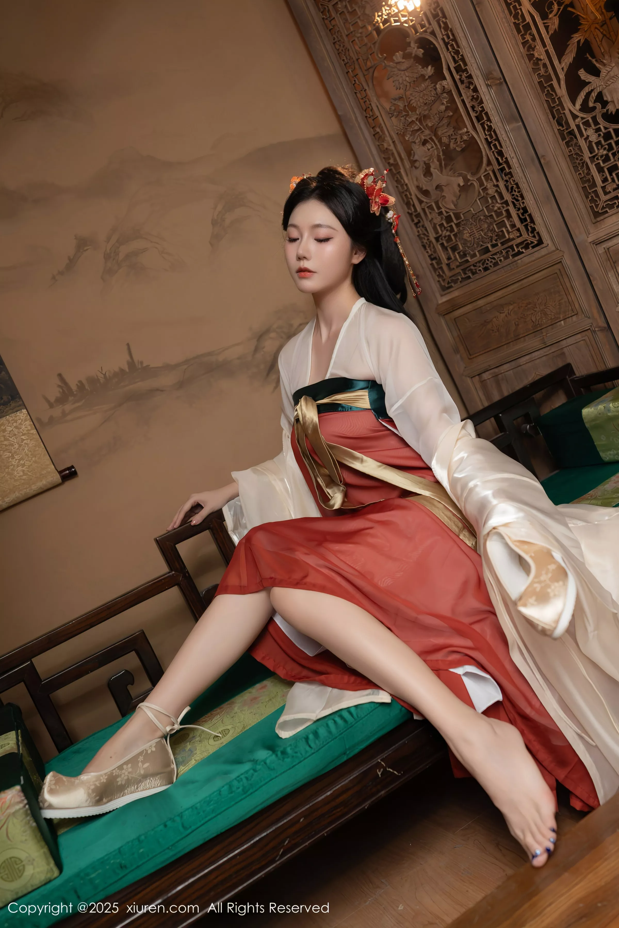 秀人集.com_[XiuRen秀人网]No.10223_模特合集女神陆萱萱＆安然anran激情互动薄纱古装撩人诱惑写真80P