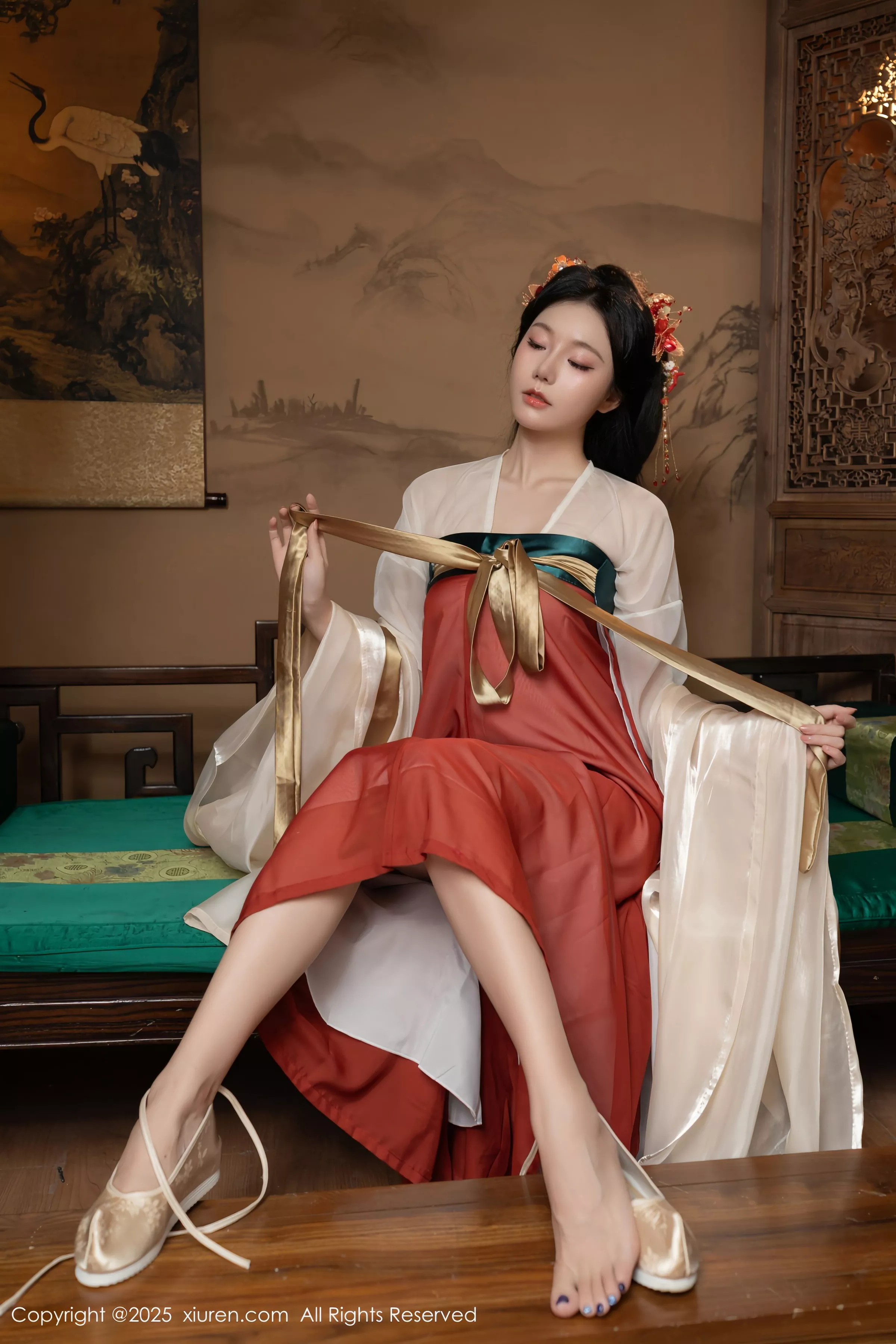 秀人集.com_[XiuRen秀人网]No.10223_模特合集女神陆萱萱＆安然anran激情互动薄纱古装撩人诱惑写真80P