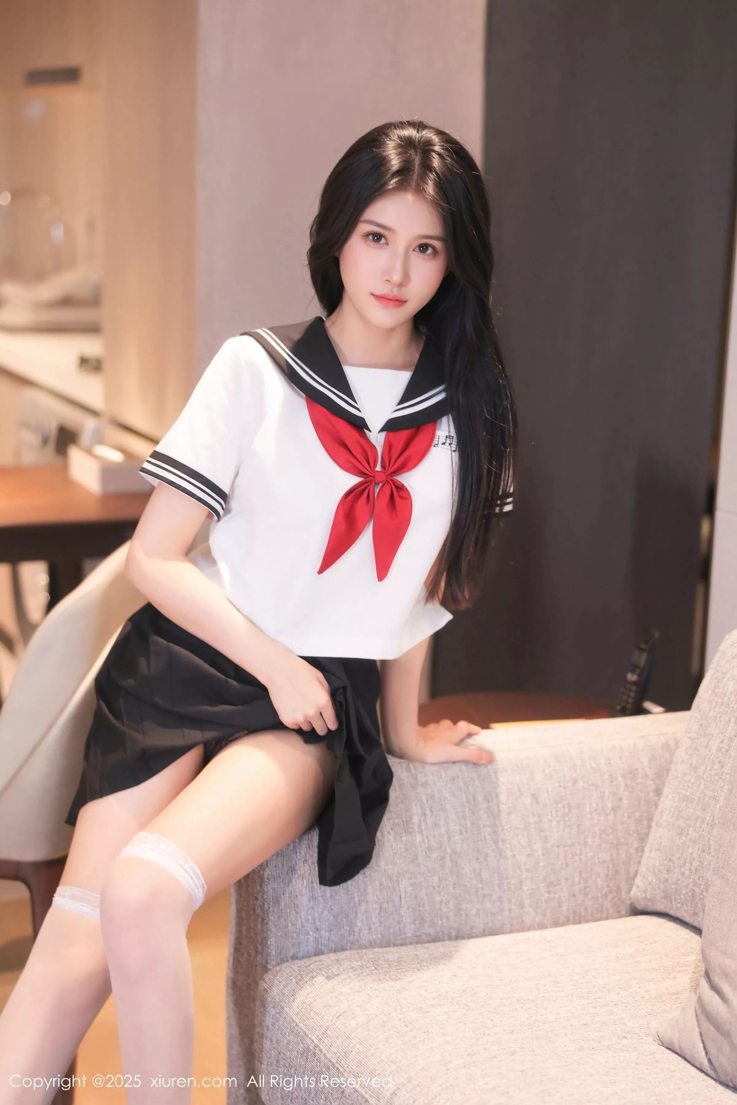 秀人集.com_[XiuRen秀人网]No.10234_新人模特shelly诗莉吖性感学生装露白色内衣秀曼妙身姿诱惑写真77P