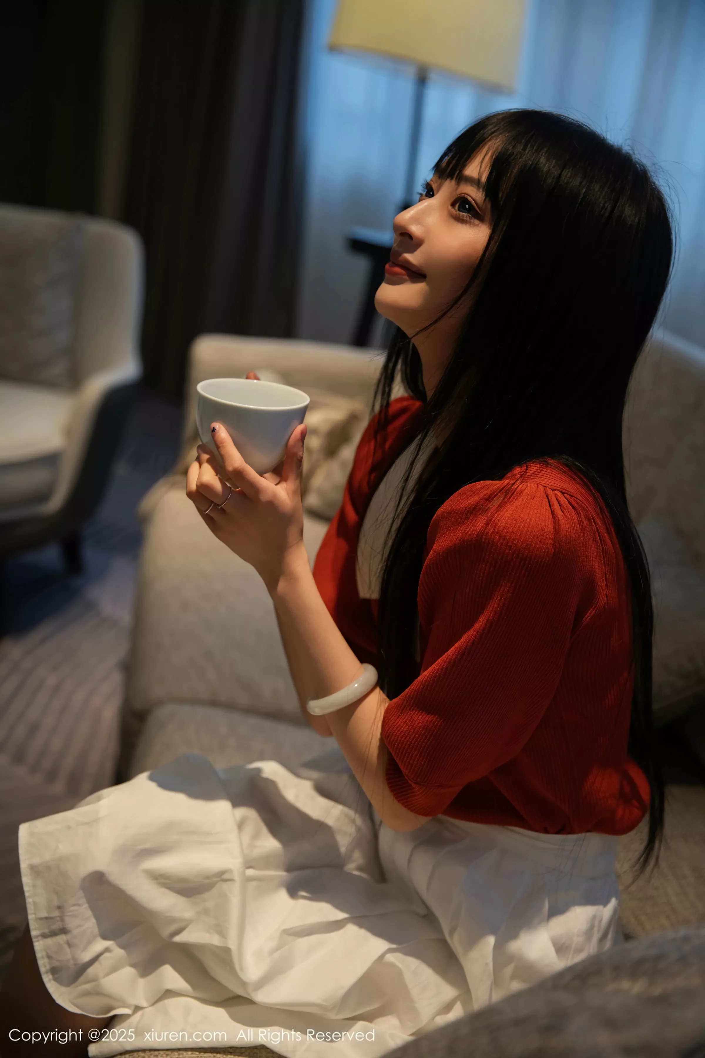 秀人集.com_[XiuRen秀人网]No.10247_模特茂木希子性感橙T露白色内衣配超薄肉丝秀完美身材诱惑写真80P