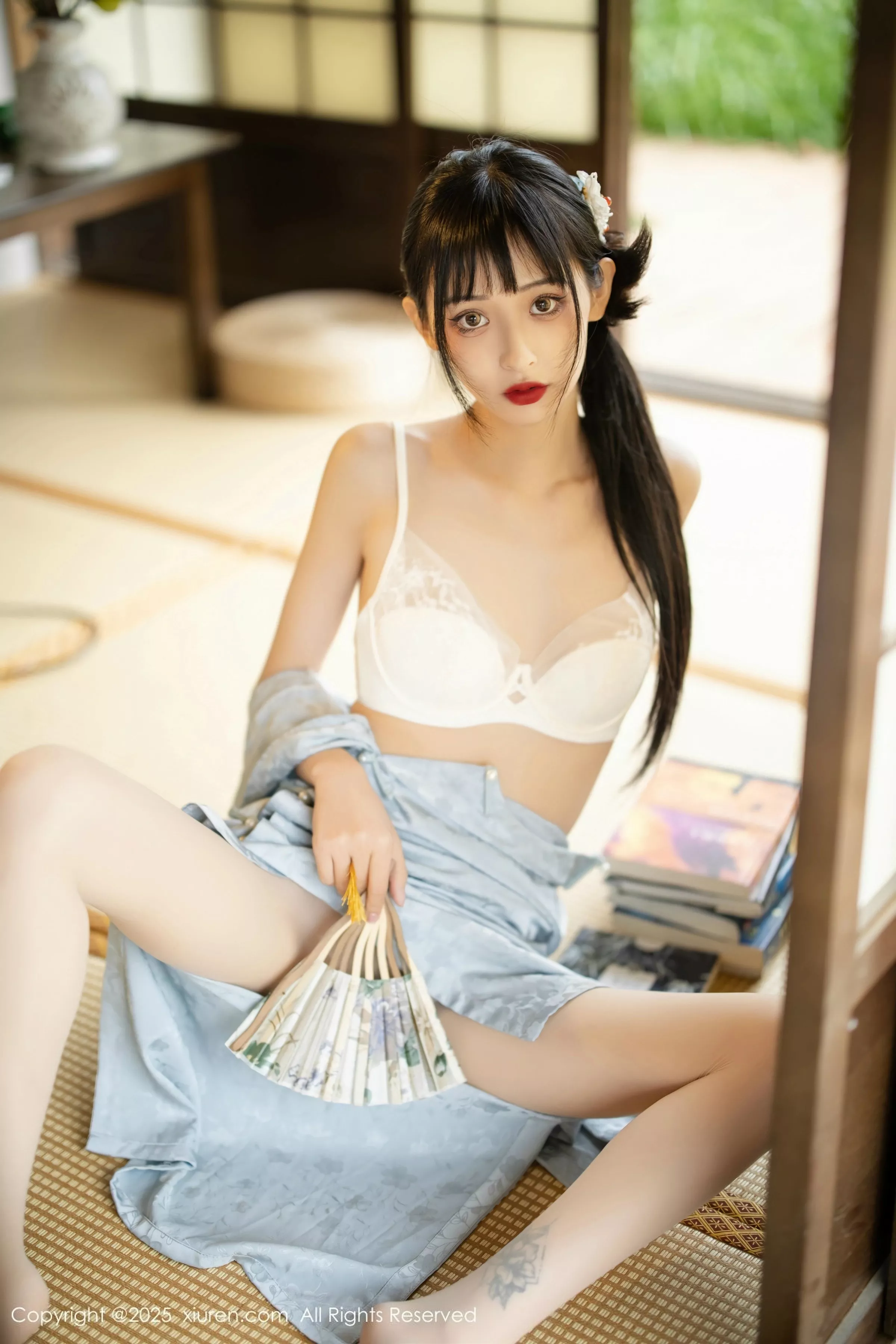 秀人集.com_[XiuRen秀人网]No.10278_模特茂木希子日式旗袍露白色内衣配肉丝袜秀完美曲线诱惑写真80P