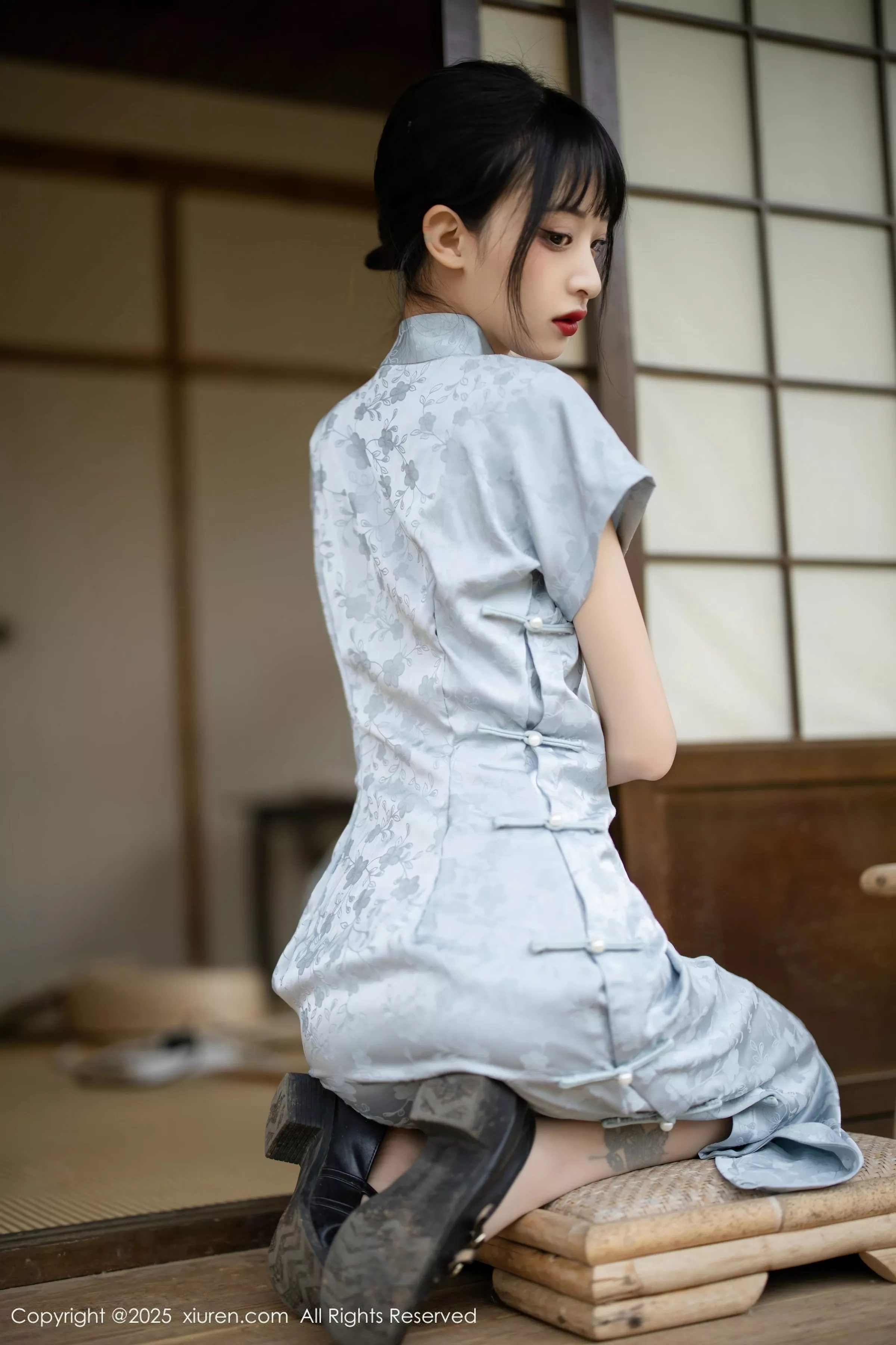 秀人集.com_[XiuRen秀人网]No.10278_模特茂木希子日式旗袍露白色内衣配肉丝袜秀完美曲线诱惑写真80P