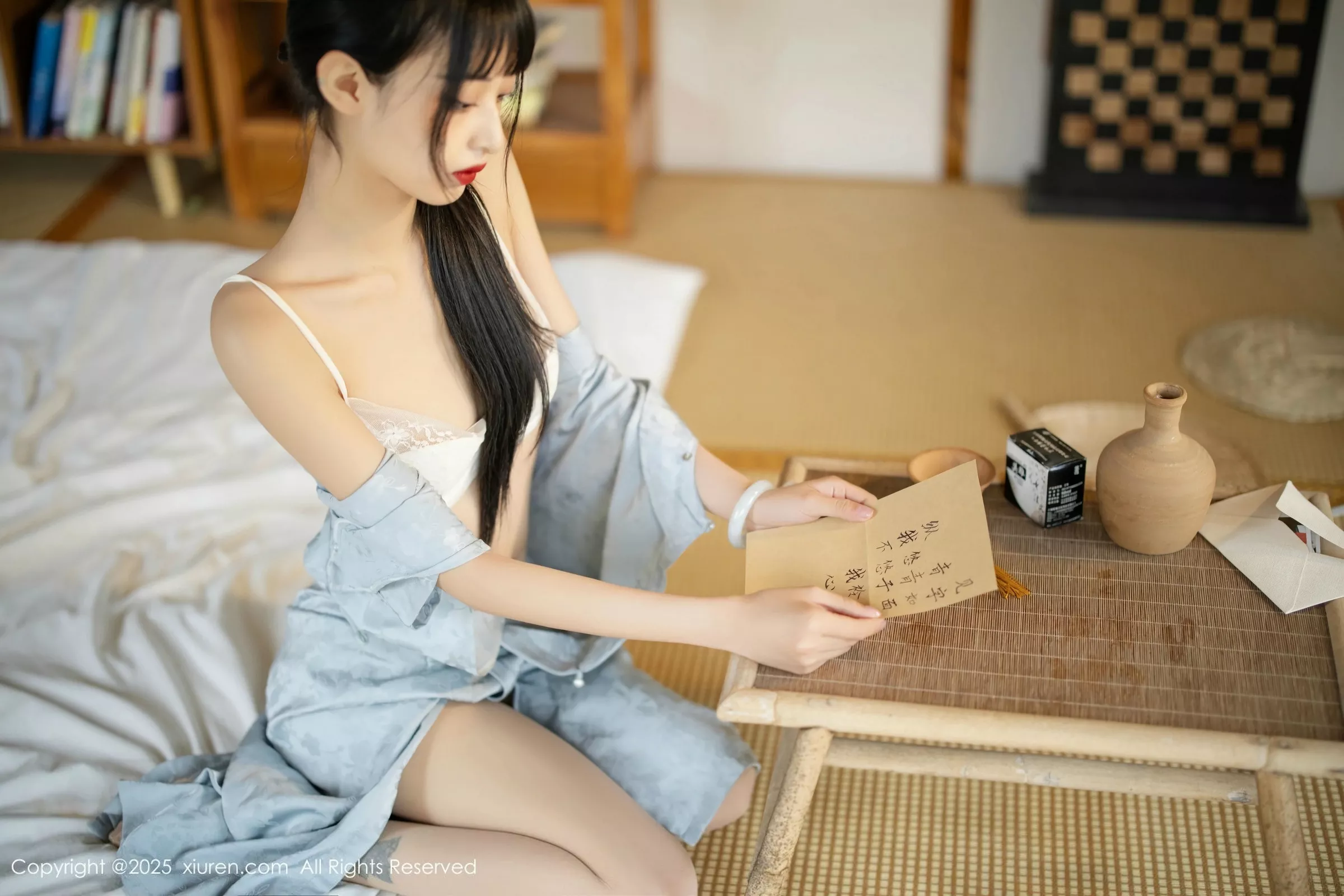 秀人集.com_[XiuRen秀人网]No.10278_模特茂木希子日式旗袍露白色内衣配肉丝袜秀完美曲线诱惑写真80P