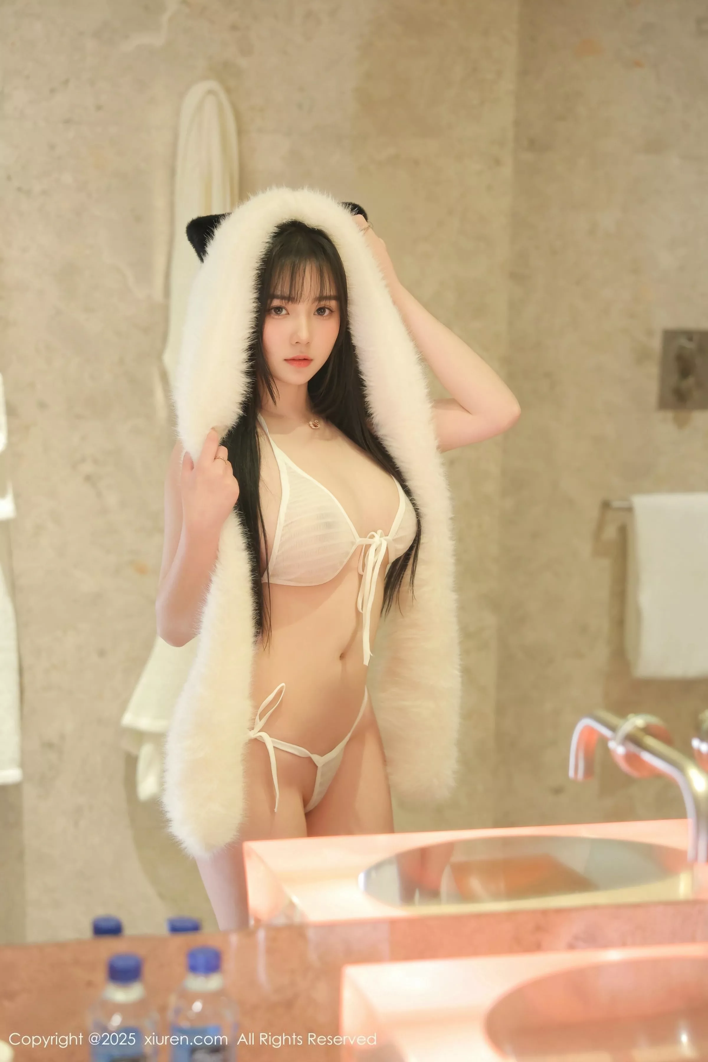 秀人集.com_[XiuRen秀人网]No.10302_模特软情性感白色情趣内衣配白色丝袜秀曼妙身姿撩人诱惑写真51P