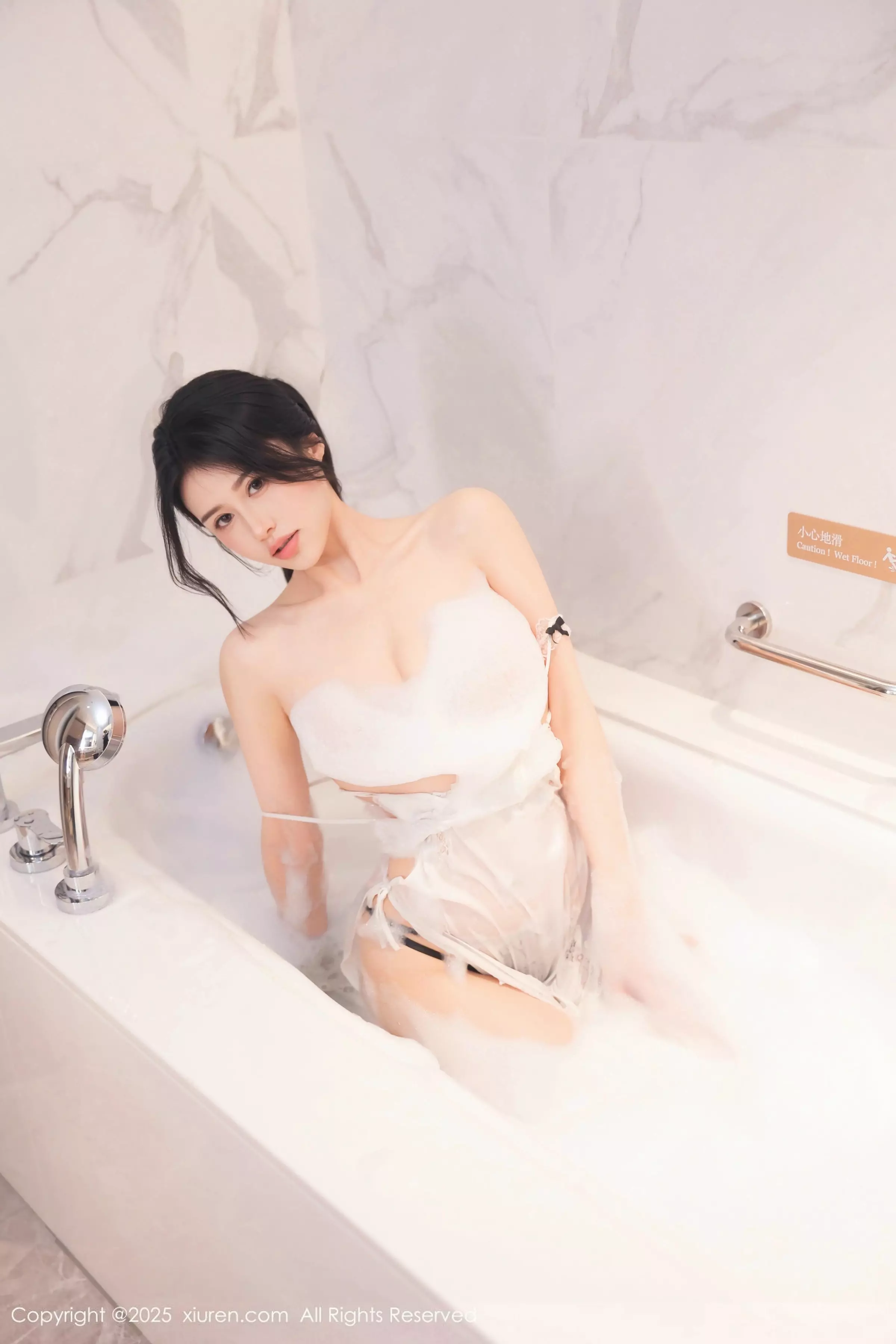 秀人集.com_[XiuRen秀人网]No.10316_模特shelly诗莉吖浴室性感白色情趣服泡泡浴秀惹火身材诱惑写真59P