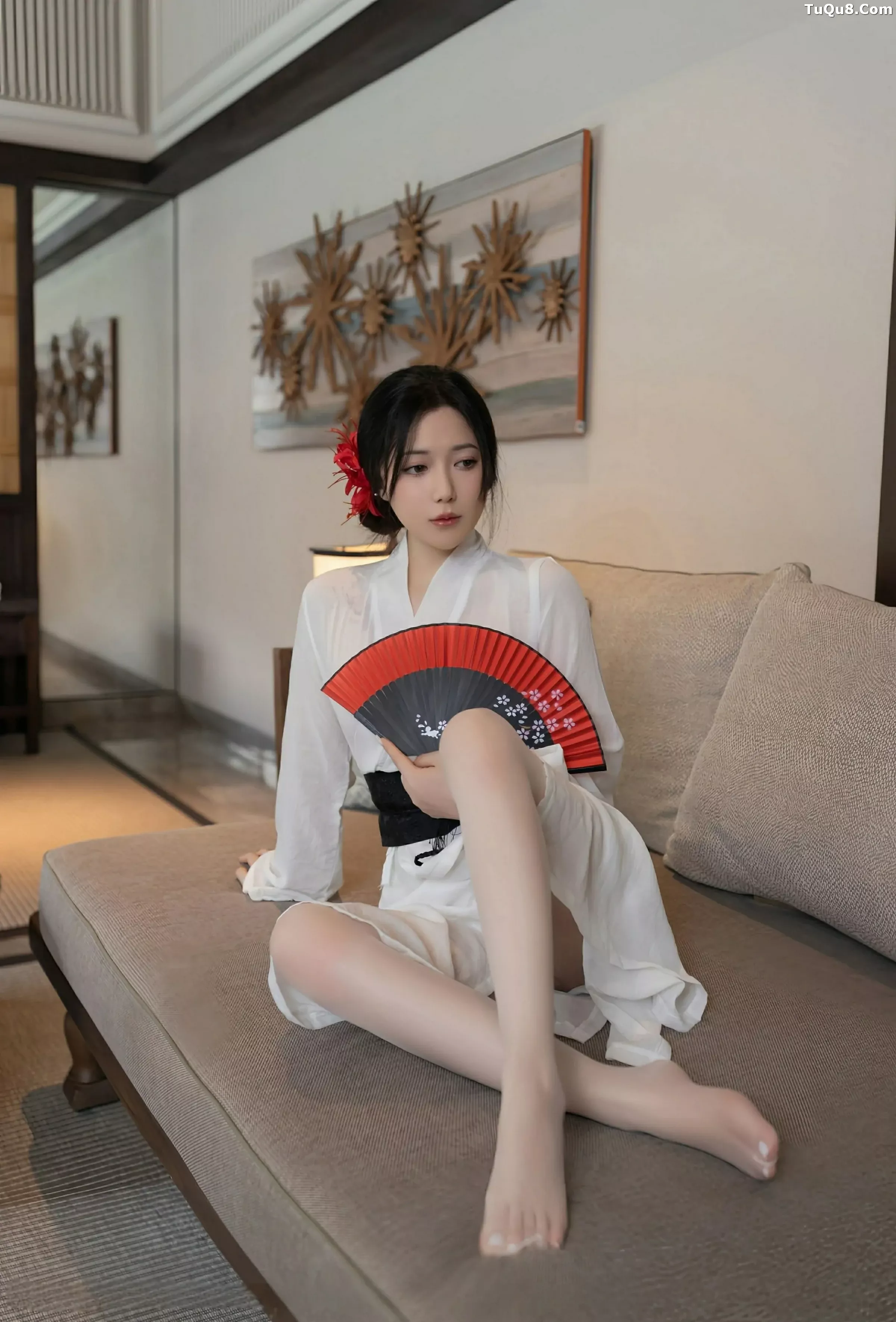 秀人集.com_[XiuRen秀人网]No.10514_模特鱼子酱Fish性感白色薄透服饰配白色丝袜秀曼妙身材诱惑写真80P