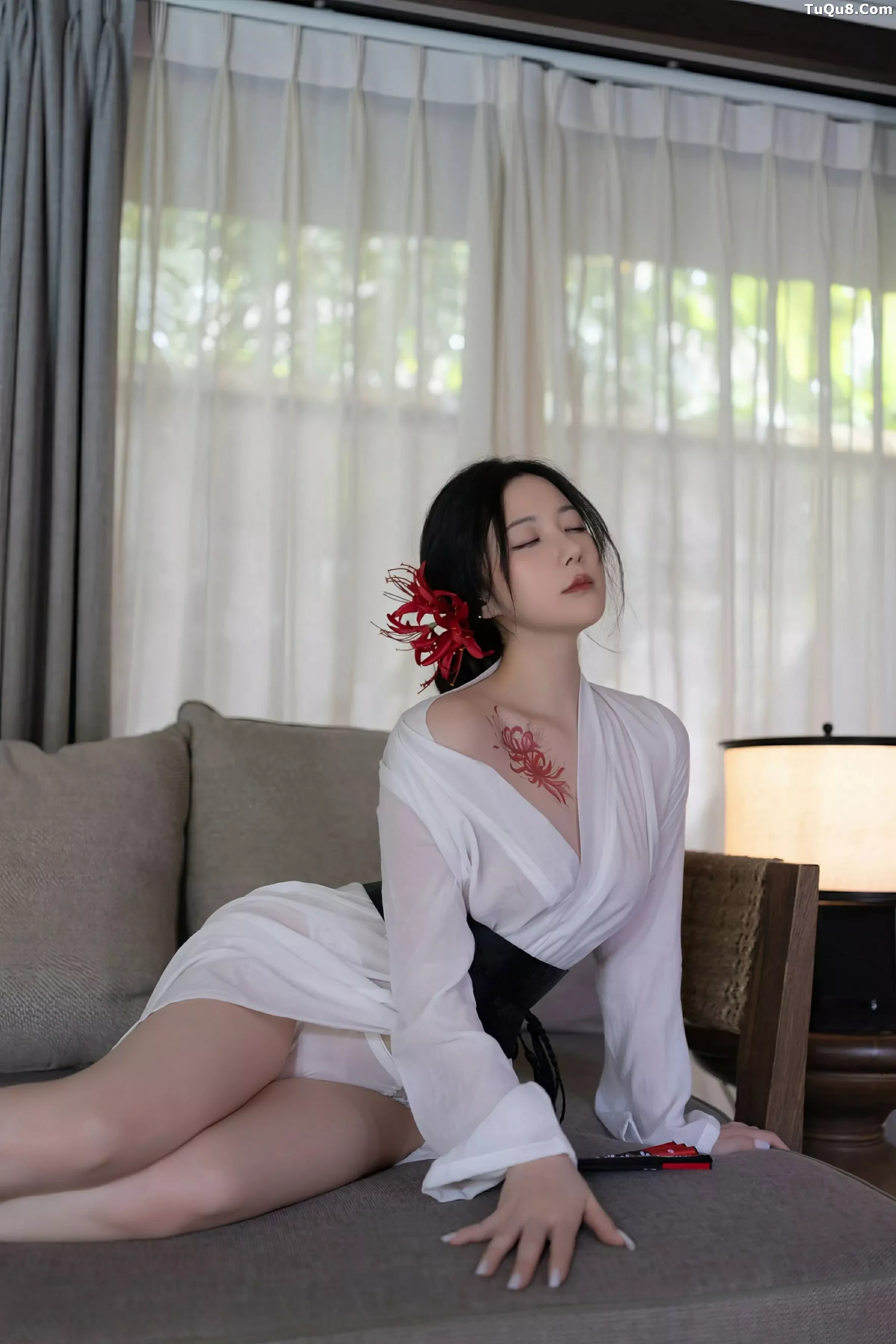 秀人集.com_[XiuRen秀人网]No.10514_模特鱼子酱Fish性感白色薄透服饰配白色丝袜秀曼妙身材诱惑写真80P