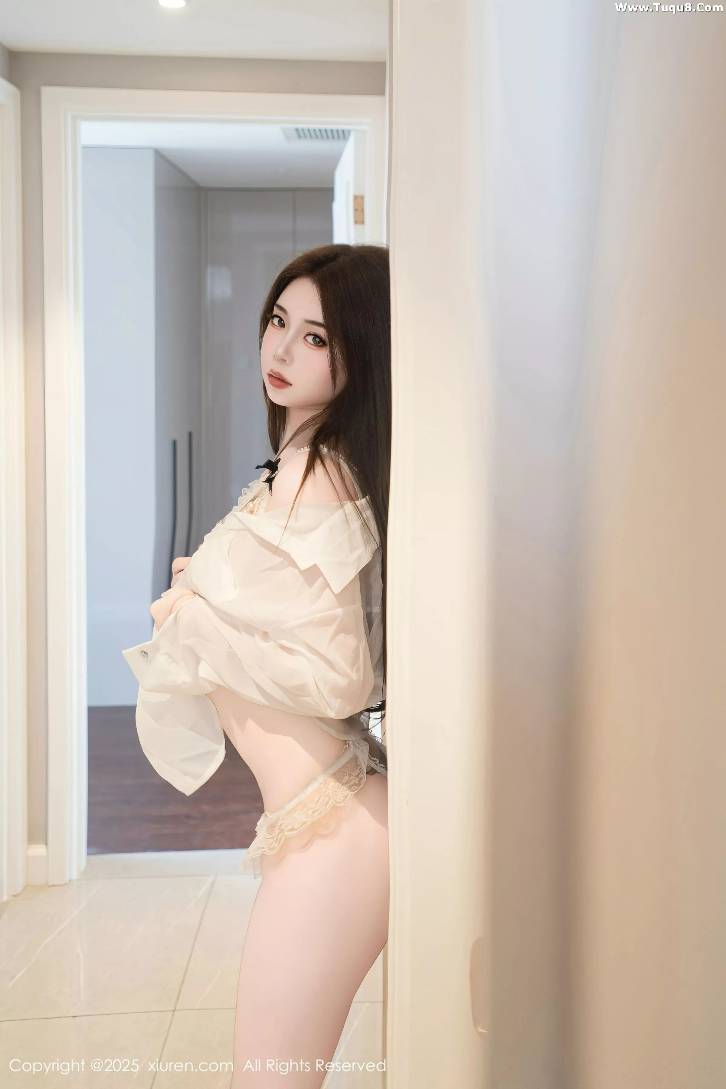 秀人集.com_[XiuRen秀人网]No.10549_模特沐娜娜私房性感薄纱露白色情趣内衣秀魔鬼身材惹火诱惑写真75P