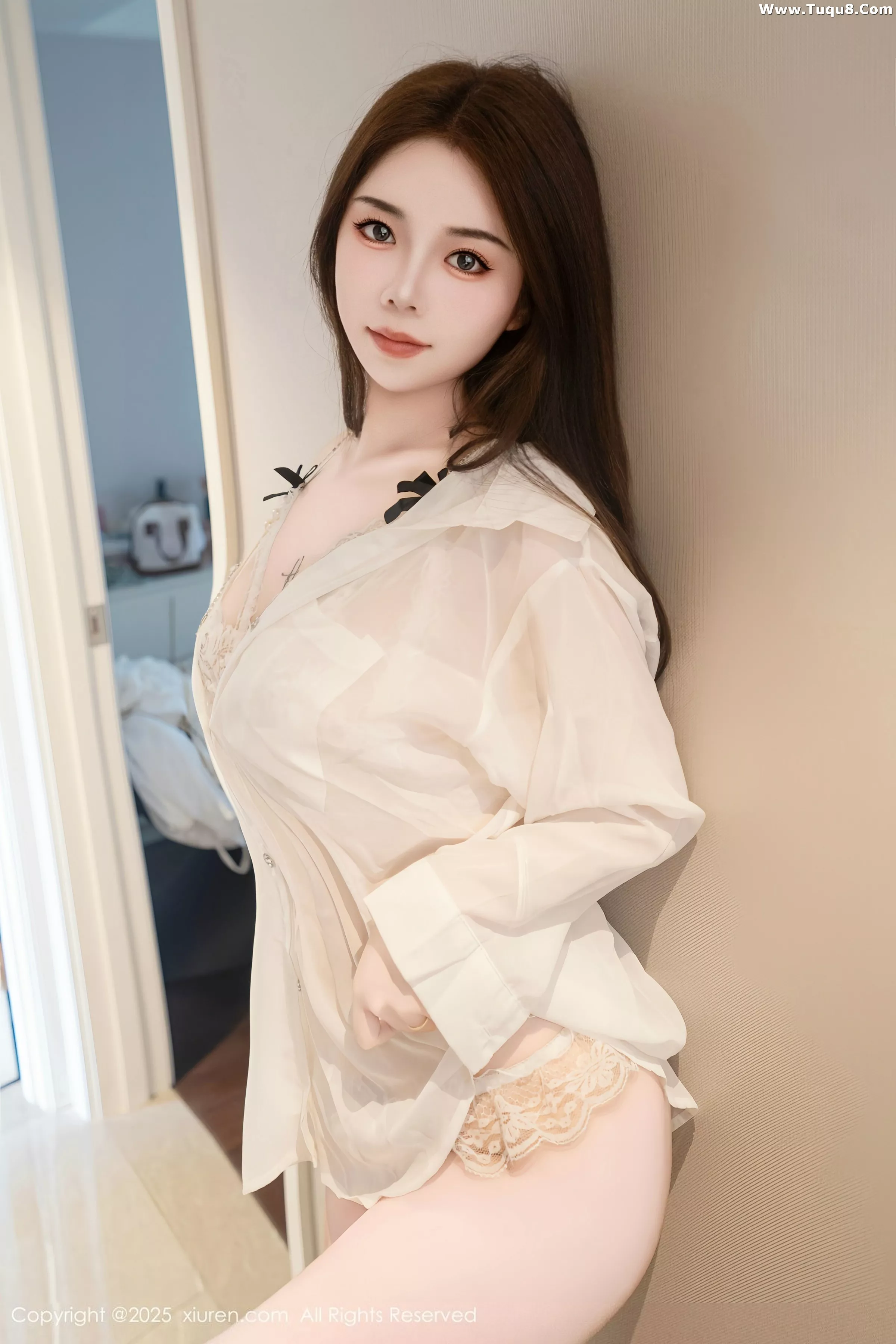 秀人集.com_[XiuRen秀人网]No.10549_模特沐娜娜私房性感薄纱露白色情趣内衣秀魔鬼身材惹火诱惑写真75P