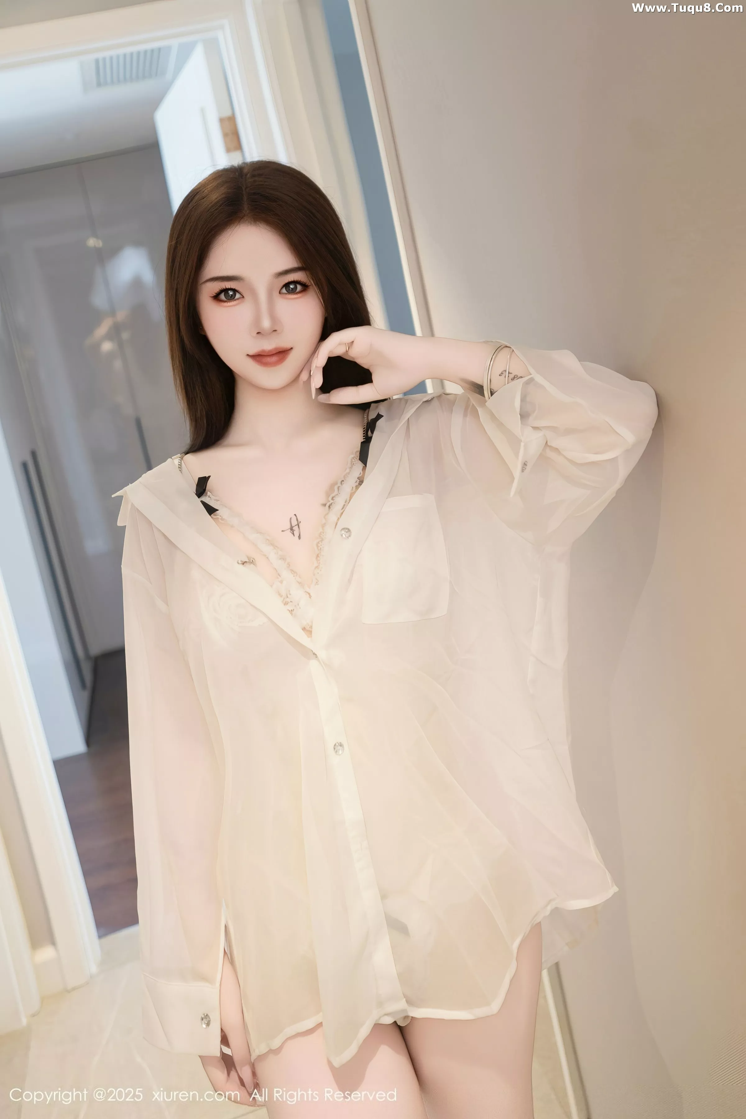 秀人集.com_[XiuRen秀人网]No.10549_模特沐娜娜私房性感薄纱露白色情趣内衣秀魔鬼身材惹火诱惑写真75P