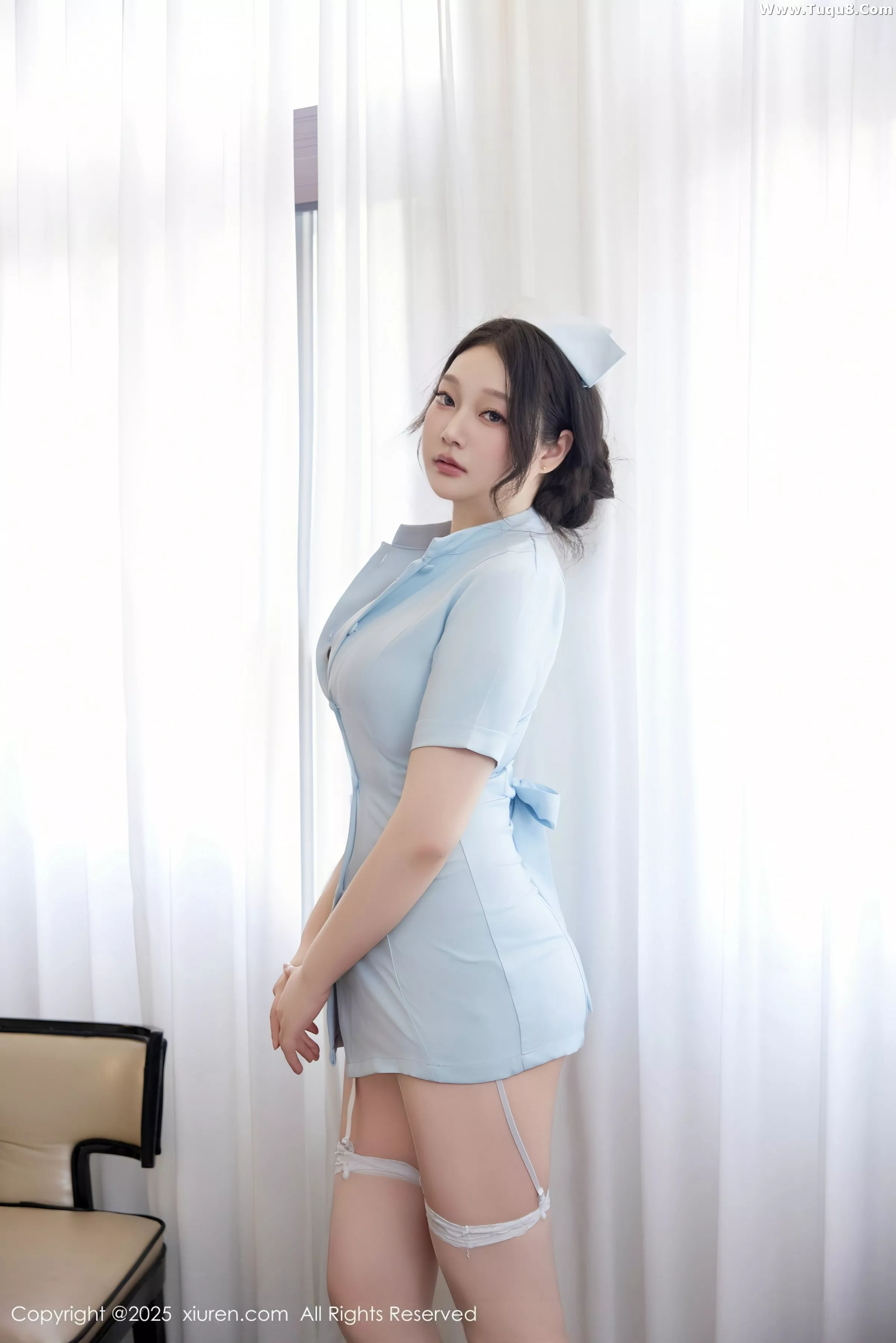 秀人集.com_[XiuRen秀人网]No.10551_模特Ada月月性感蓝色护士制服配白丝吊袜秀曼妙身姿诱惑写真68P