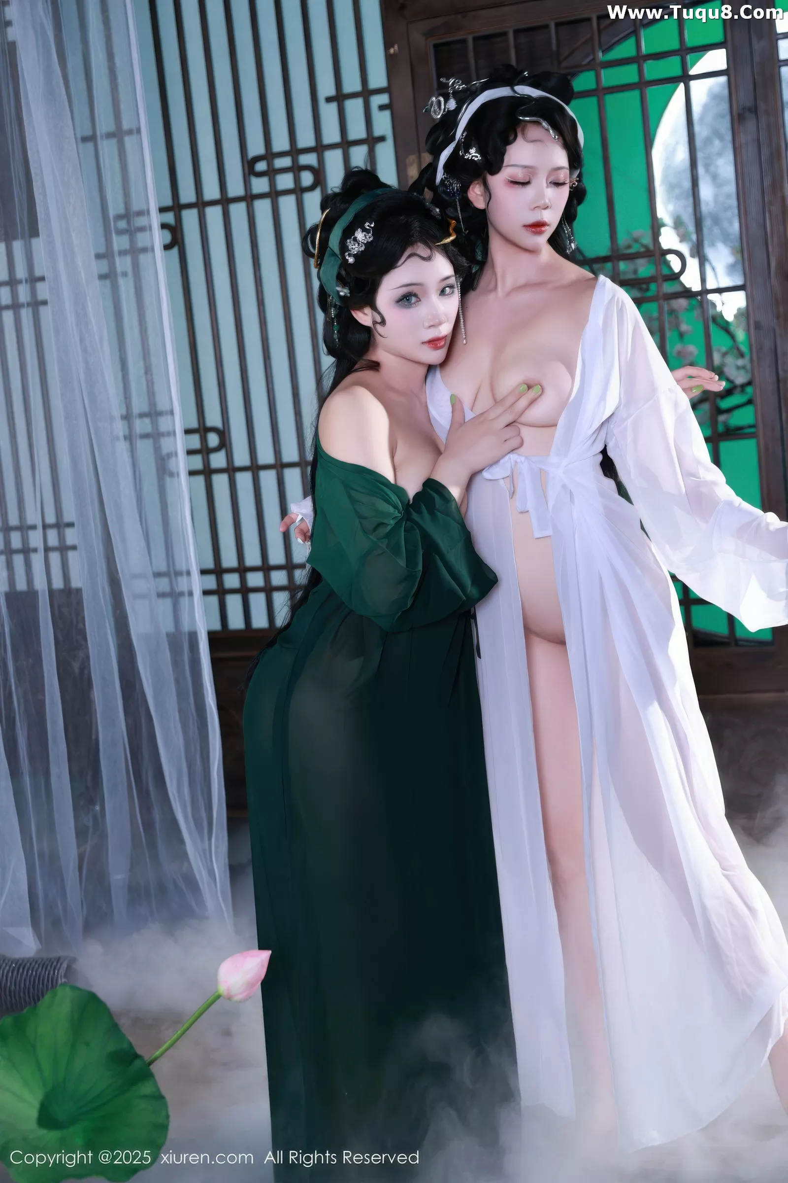 秀人集.com_[XiuRen秀人网]No.10561_模特南乔古风场景青蛇装扮性感低胸服饰秀完美身材诱惑写真88P
