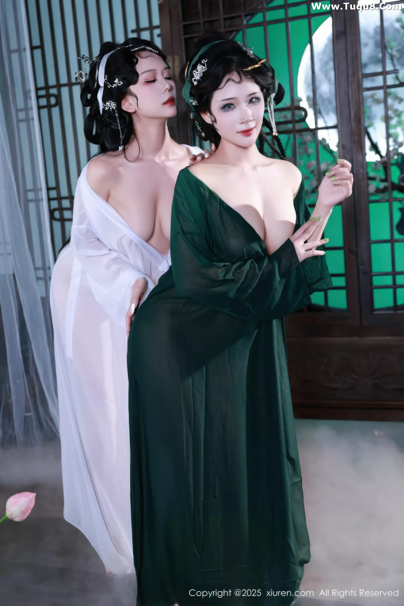 秀人集.com_[XiuRen秀人网]No.10561_模特南乔古风场景青蛇装扮性感低胸服饰秀完美身材诱惑写真88P