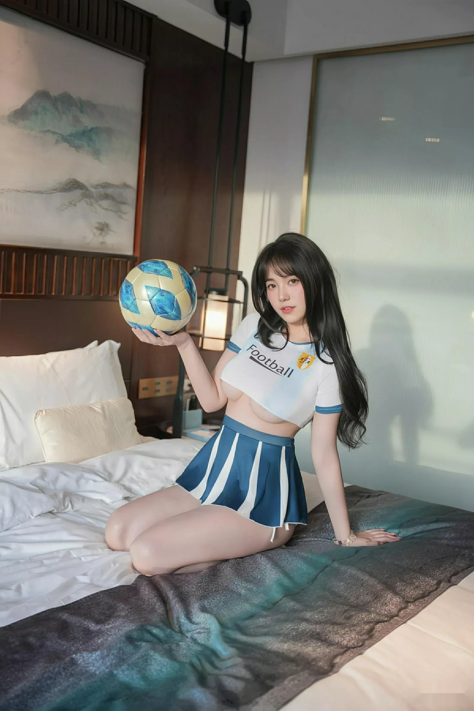 秀人集.com_[XiuRen秀人网]No.10606_模特软情性感半截足球队服配白色腿袜秀曼妙身姿撩人诱惑写真82P