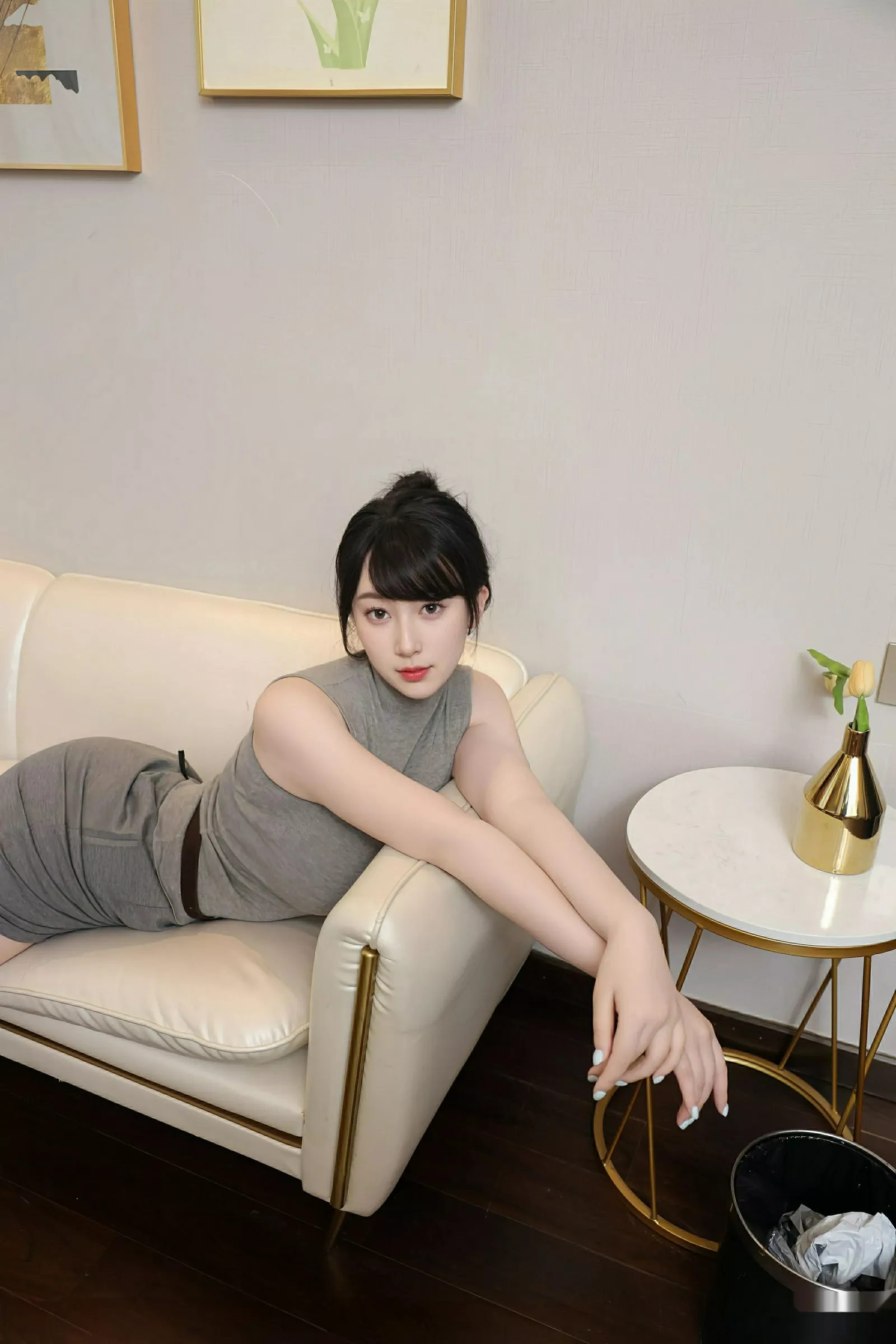 秀人集.com_[XiuRen秀人网]No.10600_模特李沁恩lrene性感灰色包臀裙配黑丝吊袜秀丰腴身材诱惑写真80P