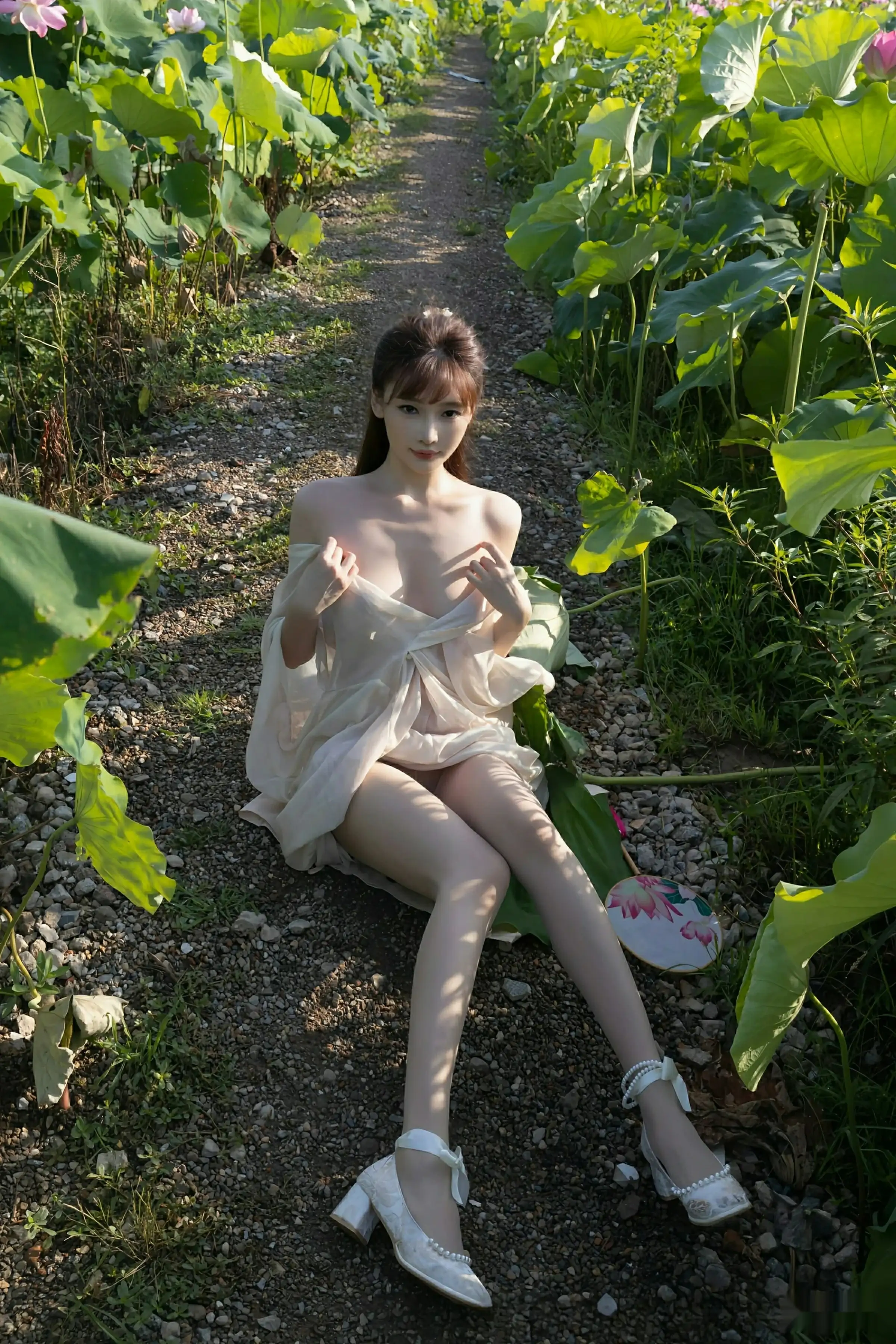 秀人集.com_[XiuRen秀人网]No.10630_模特陆萱萱户外性感浅色薄纱服饰配超薄肉丝秀柔美身姿诱惑写真76P