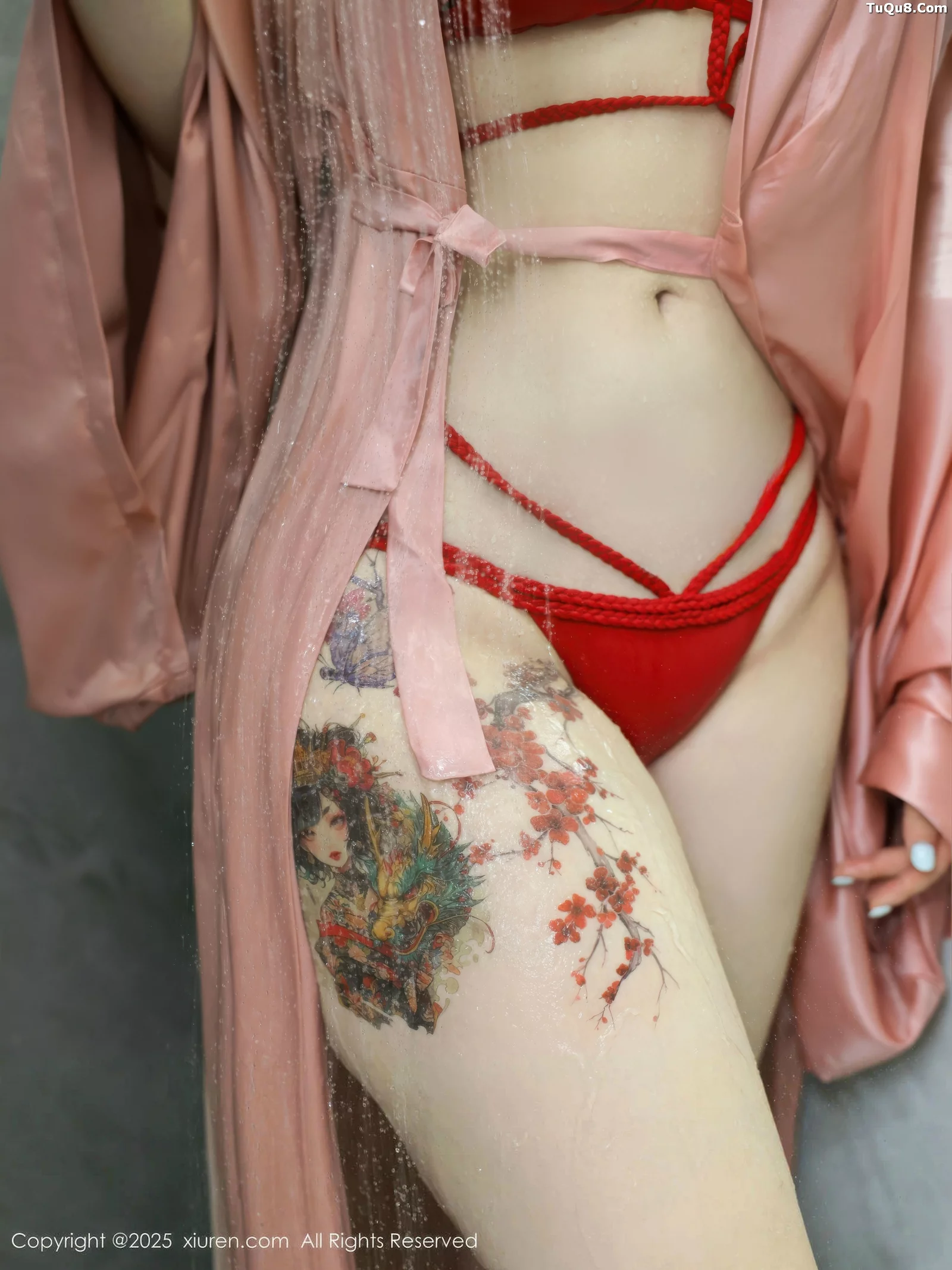 秀人集.com_[XiuRen秀人网]No.10724_模特李沁恩lrene浴室场景性感红色比基尼秀丰腴身材撩人诱惑写真79P