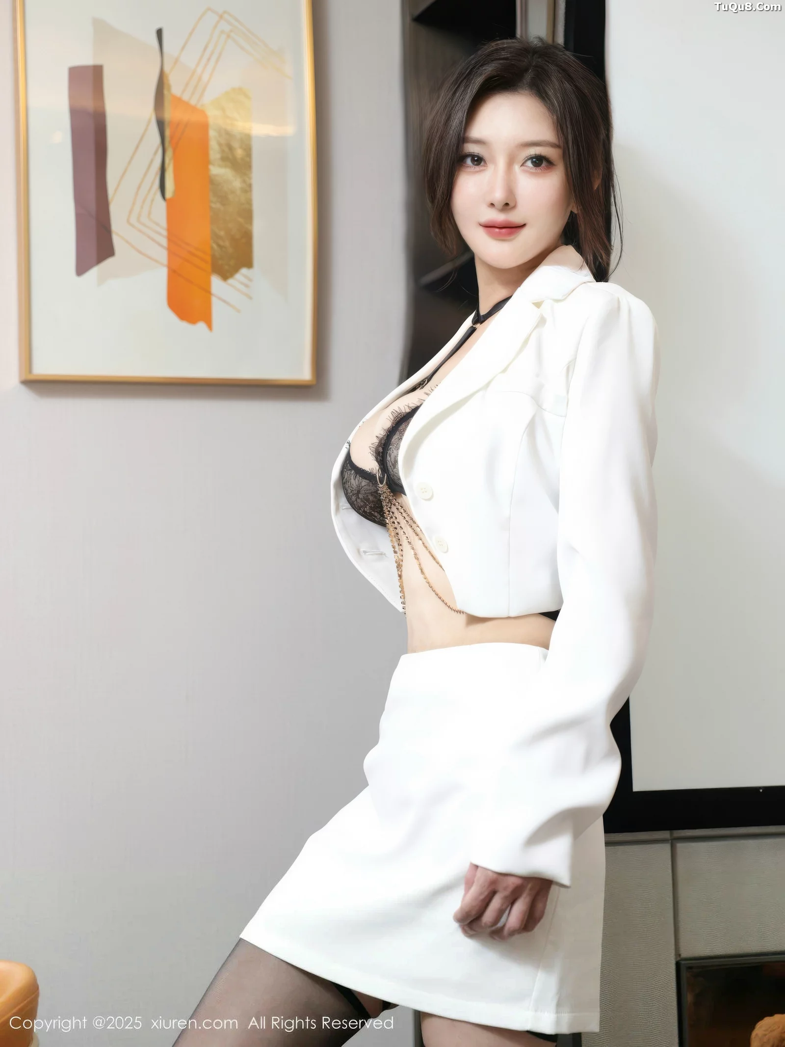 秀人集.com_[XiuRen秀人网]No.10727_模特苏一诺性感白色西服露黑色内衣配黑丝袜秀曼妙身姿诱惑写真82P