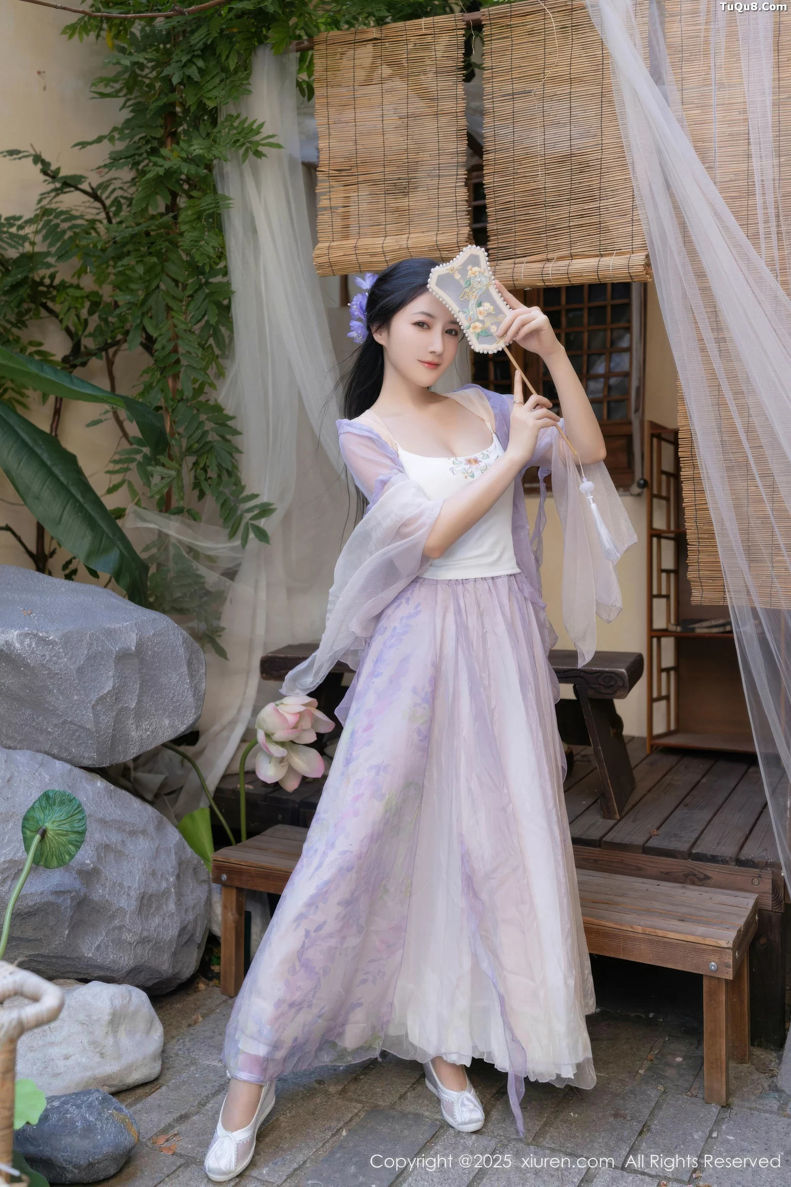 秀人集.com_[XiuRen秀人网]No.10737_模特鱼子酱Fish性感紫色连衣裙配白色丝袜秀曼妙身姿诱惑写真74P