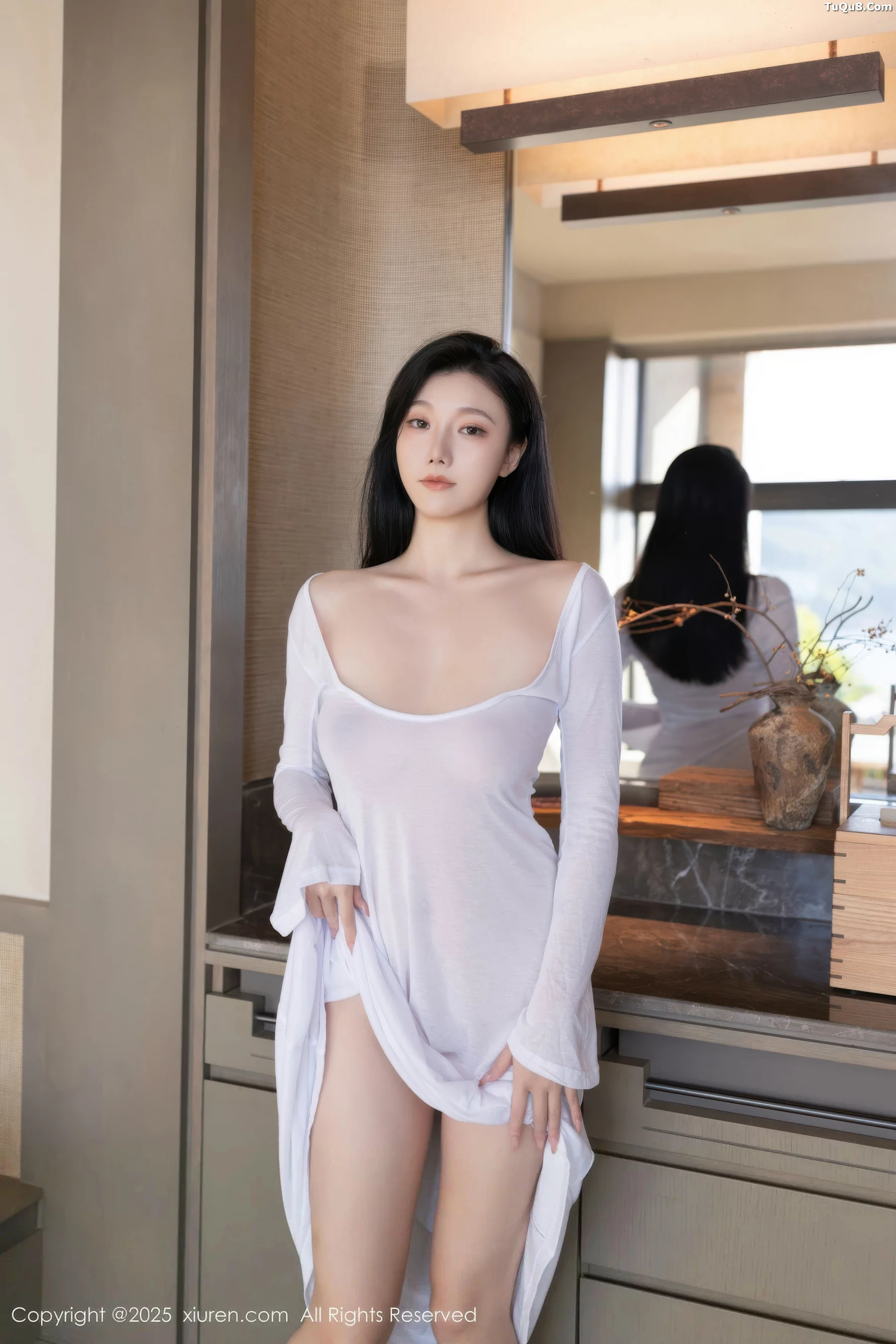 秀人集.com_[XiuRen秀人网]No.10747_模特安然anran性感白色连衣长裙配超薄肉色秀曼妙身姿诱惑写真80P