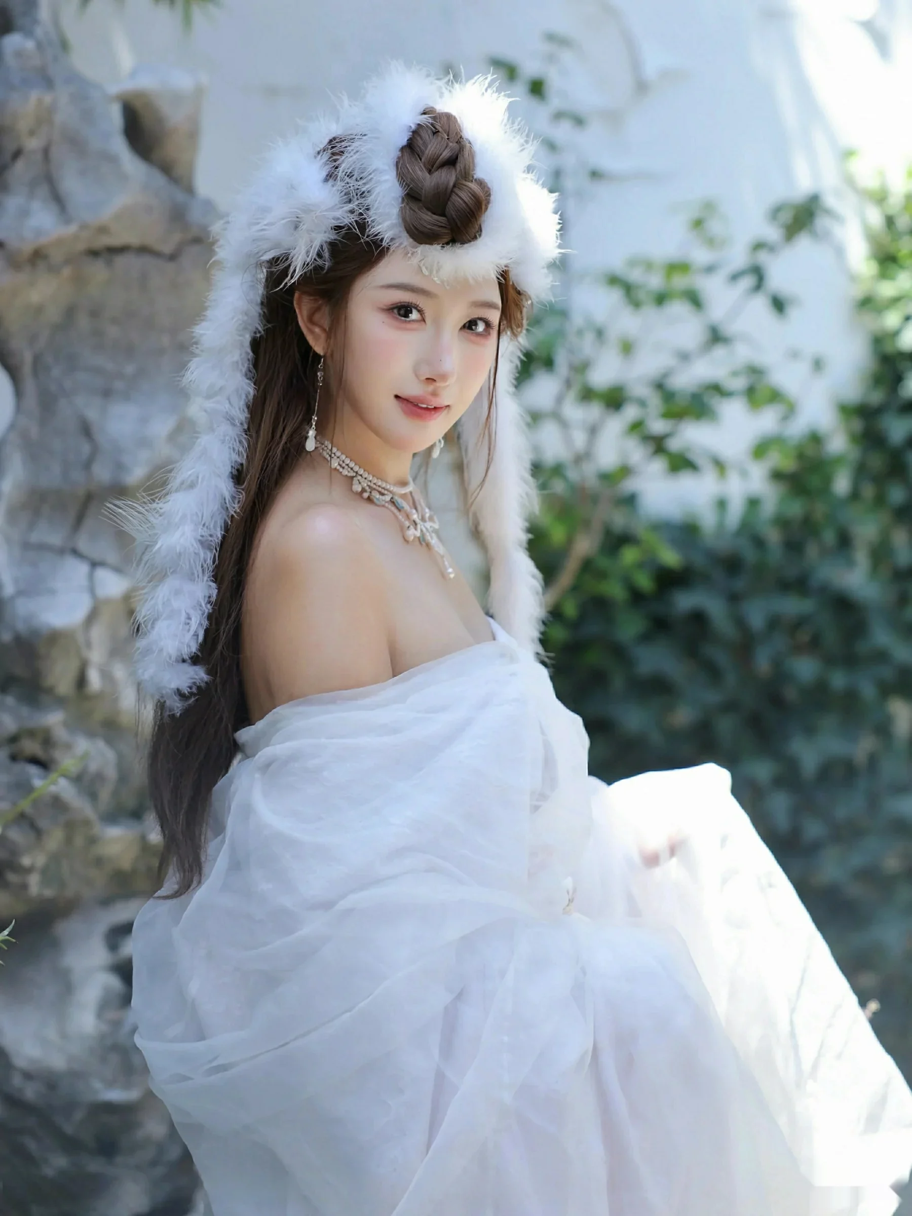 秀人集.com_[XiuRen秀人网]No.10843_模特金允希Yuki性感白色锦毛鼠装扮低胸秀丰腴身材完美诱惑写真78P