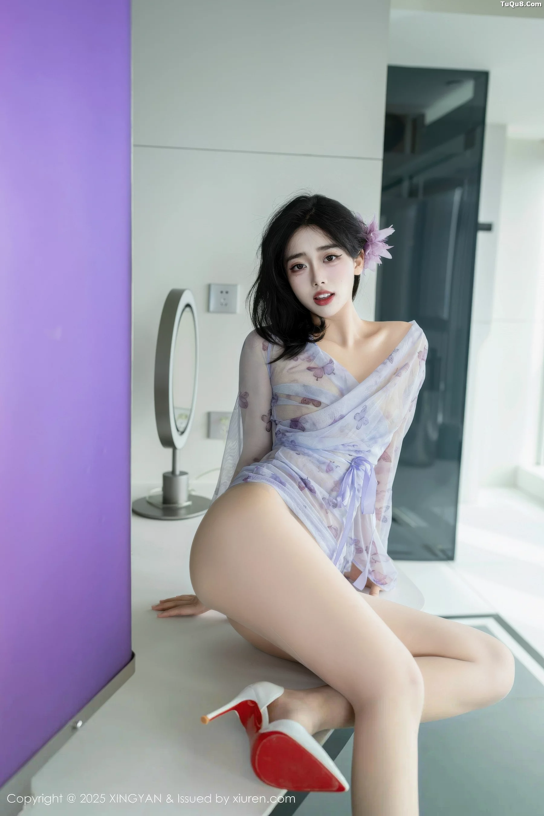 秀人集.com_[XINGYAN星颜社]VOL.409_模特阮福福性感蓝色轻透情趣服饰配肉丝袜秀曼妙身材诱惑写真63P