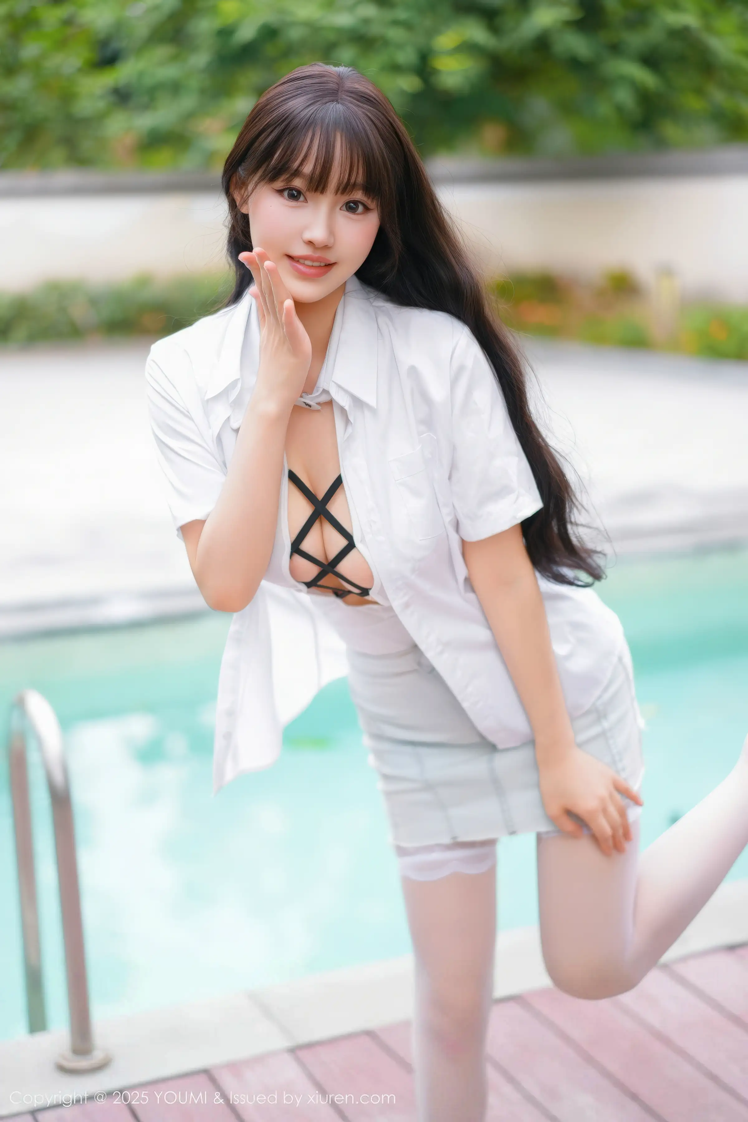 秀人集.com_[YouMi尤蜜荟]Vol.1190_女神心上可Flora性感白色情趣服饰配白丝吊袜秀丰满身材诱惑写真75P