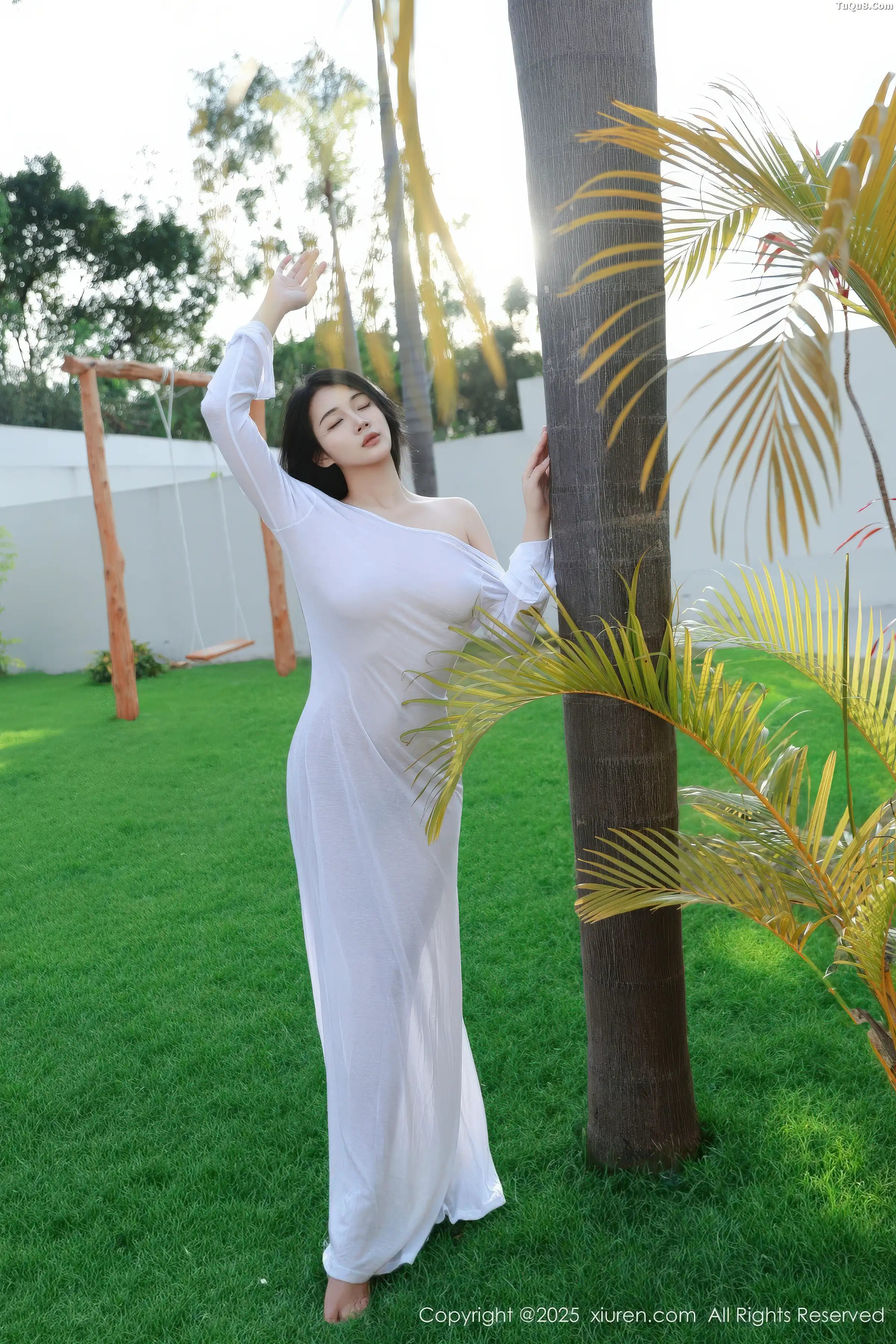秀人集.com_[XiuRen秀人网]No.11129_模特南乔泳池场景性感白色连衣裙湿身秀完美身材撩人诱惑写真82P