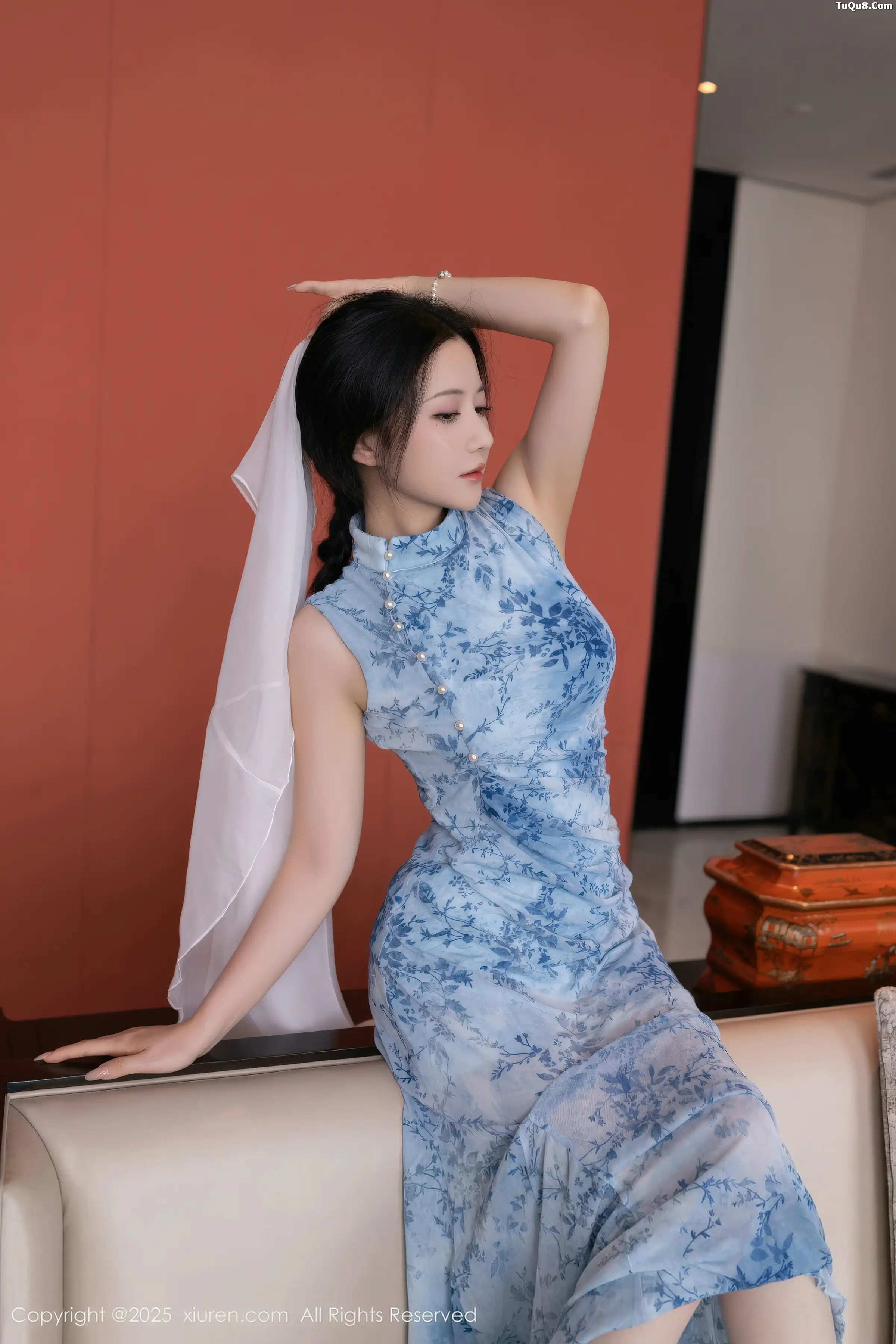 秀人集.com_[XiuRen秀人网]No.11133_模特鱼子酱Fish性感青瓷连衣裙露白色蕾丝内衣秀曼妙身姿诱惑写真81P