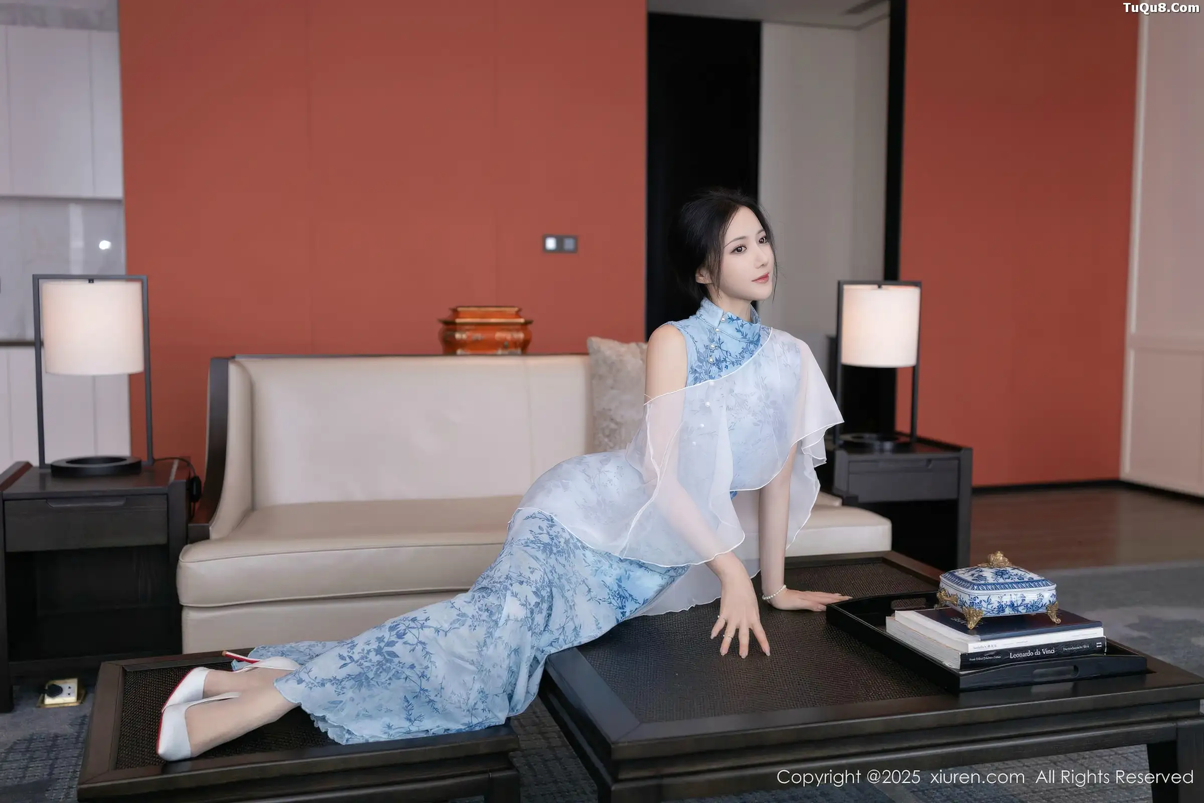 秀人集.com_[XiuRen秀人网]No.11133_模特鱼子酱Fish性感青瓷连衣裙露白色蕾丝内衣秀曼妙身姿诱惑写真81P