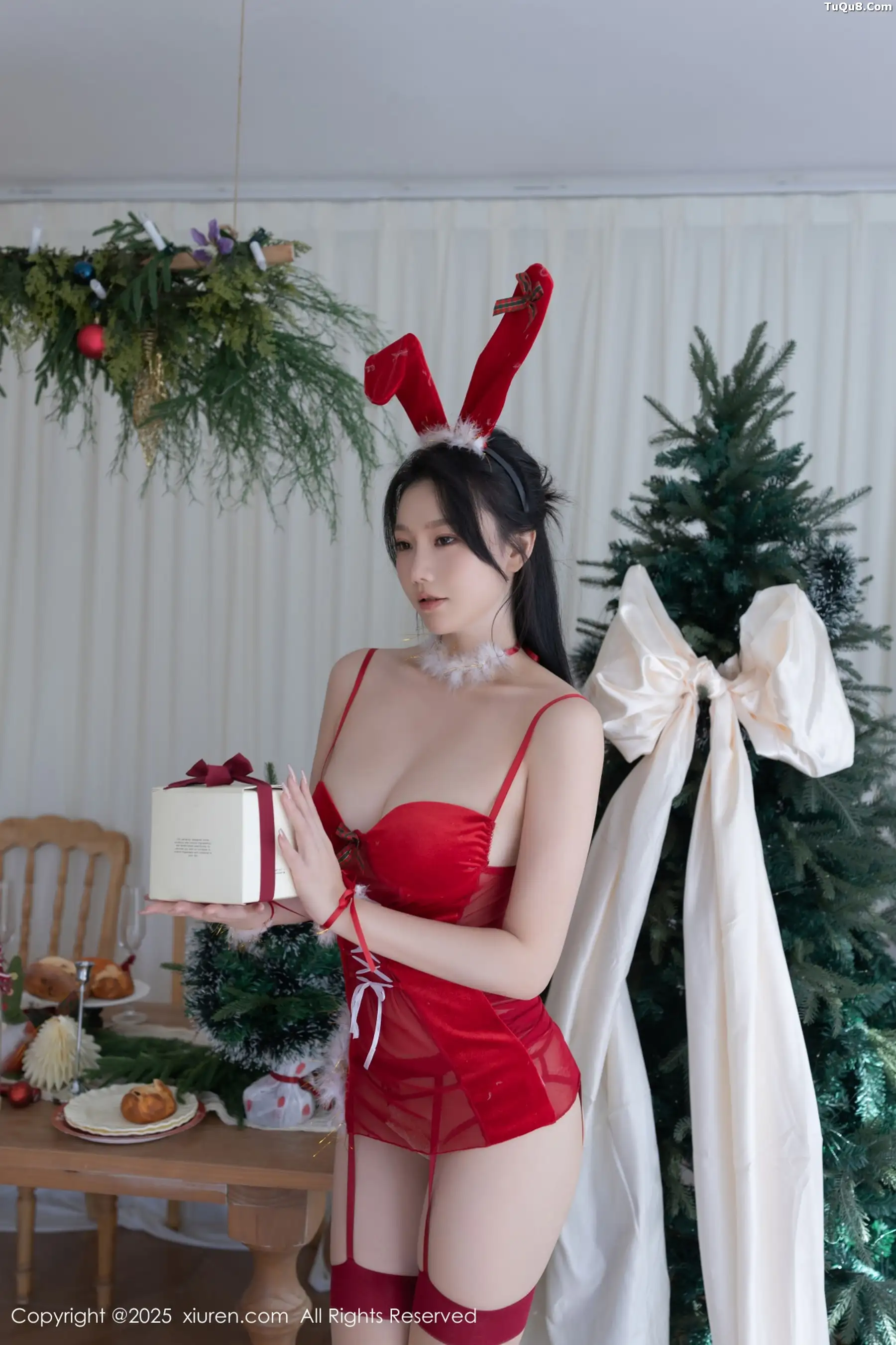 秀人集.com_[XiuRen秀人网]No.11143_模特安然anran性感红色情趣服饰配超薄肉丝秀曼妙身姿诱惑写真76P