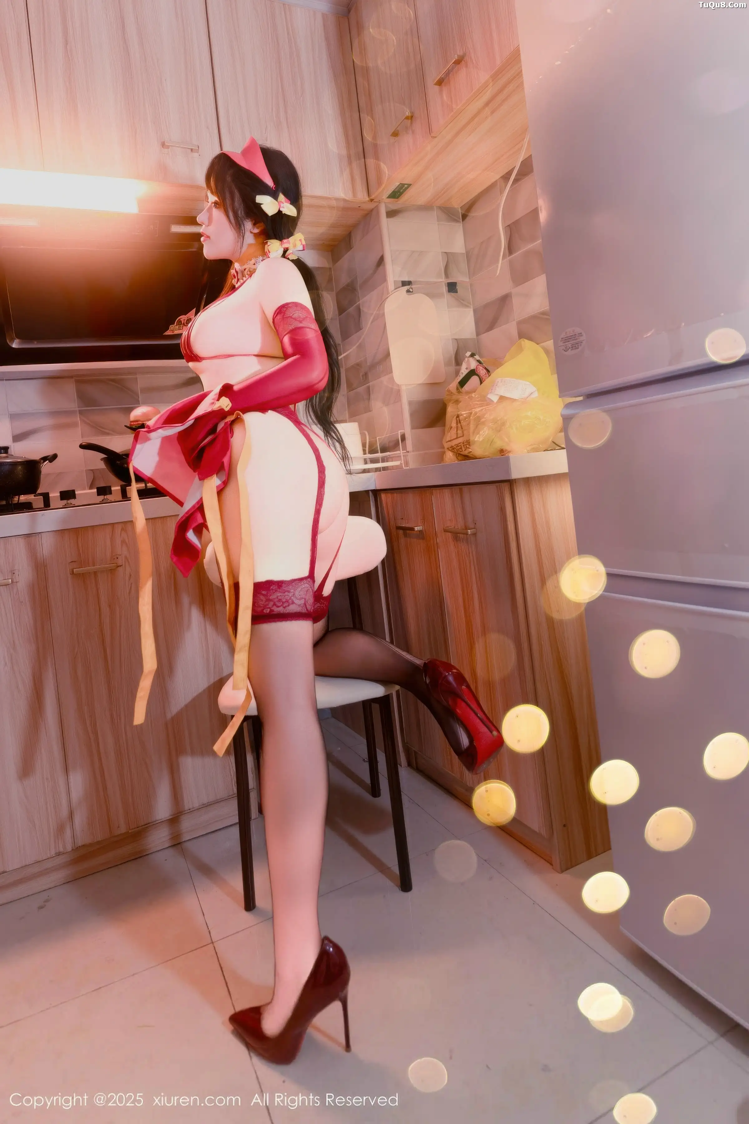 秀人集.com_[XiuRen秀人网]No.11154_模特汐汐爱吃草莓性感红色情趣内衣配红丝吊袜秀惹火身材诱惑写真78P