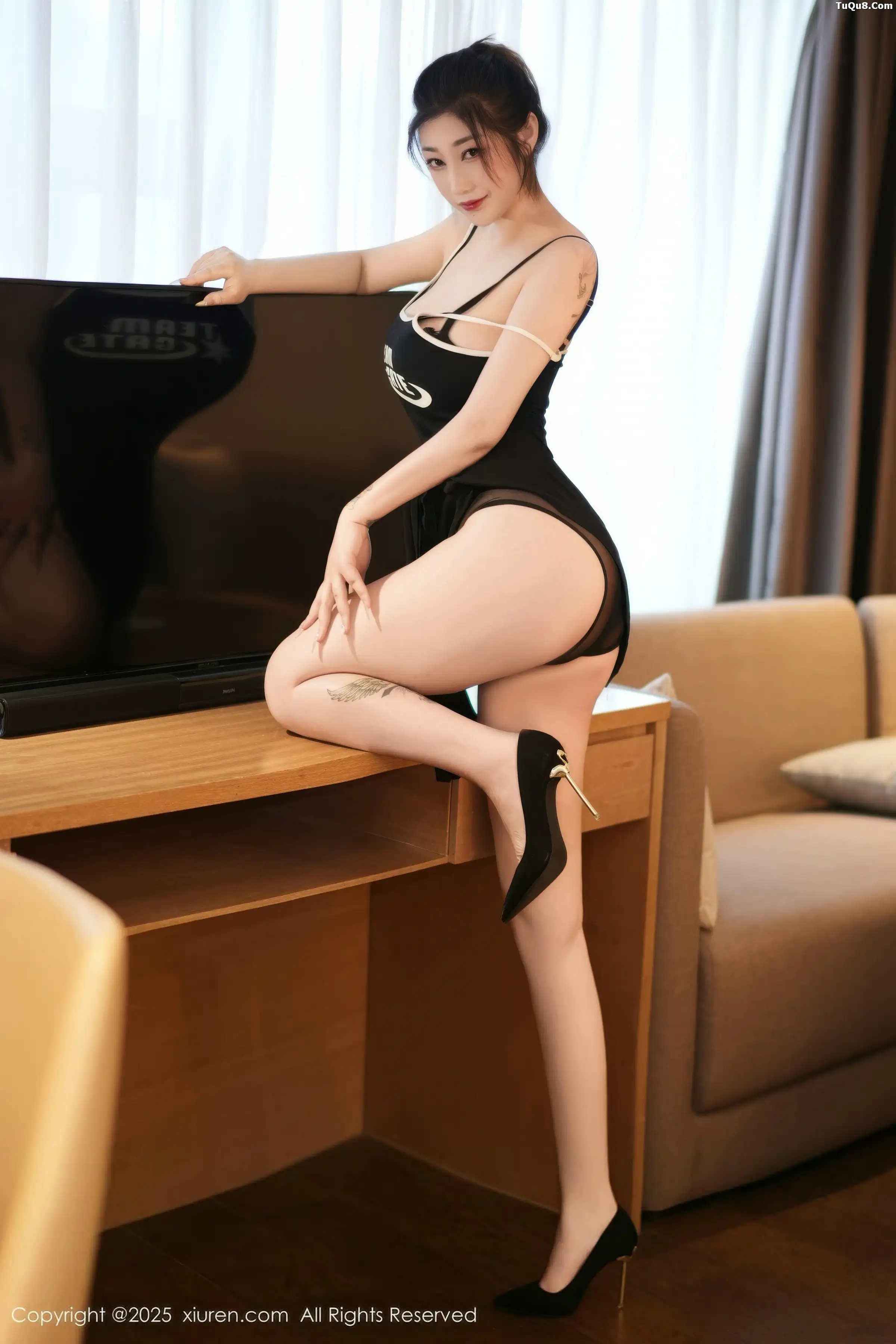 秀人集.com_[XiuRen秀人网]No.11156_模特妲己_Toxic性感黑色情趣内衣配凉高跟秀丰腴身材诱惑写真75P
