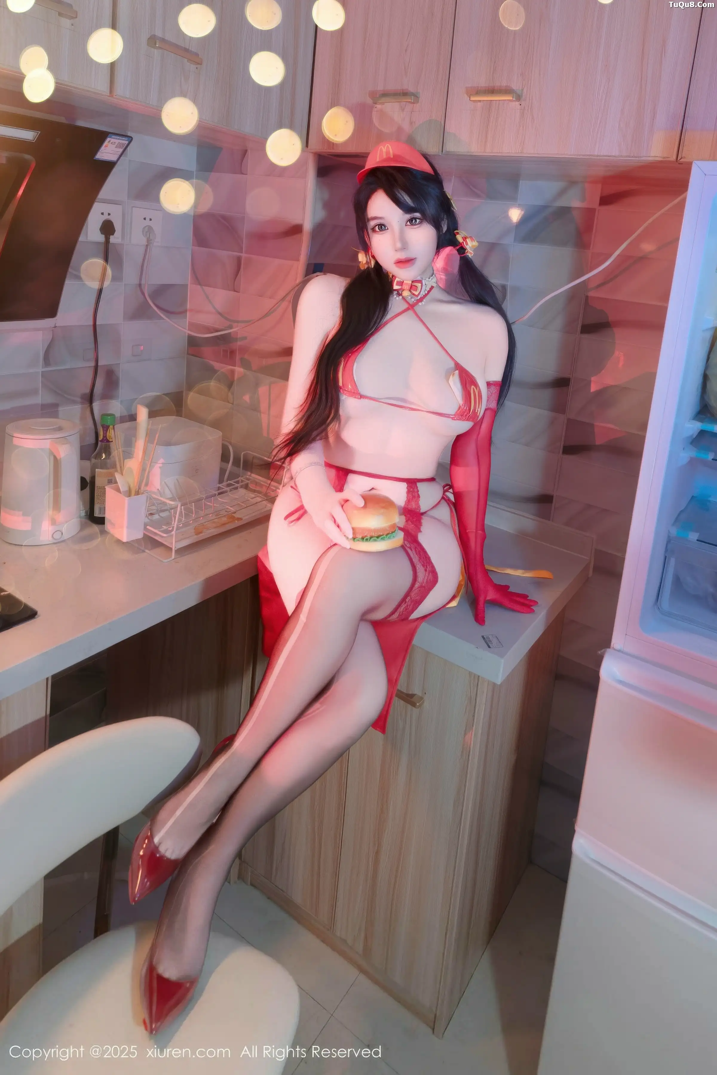 秀人集.com_[XiuRen秀人网]No.11154_模特汐汐爱吃草莓性感红色情趣内衣配红丝吊袜秀惹火身材诱惑写真78P